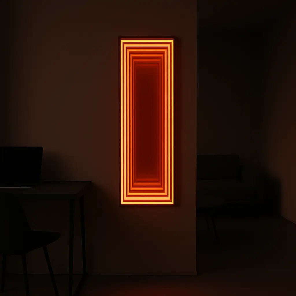 Luxury Modern Tall Column Infinity Mirror European Style for Villa