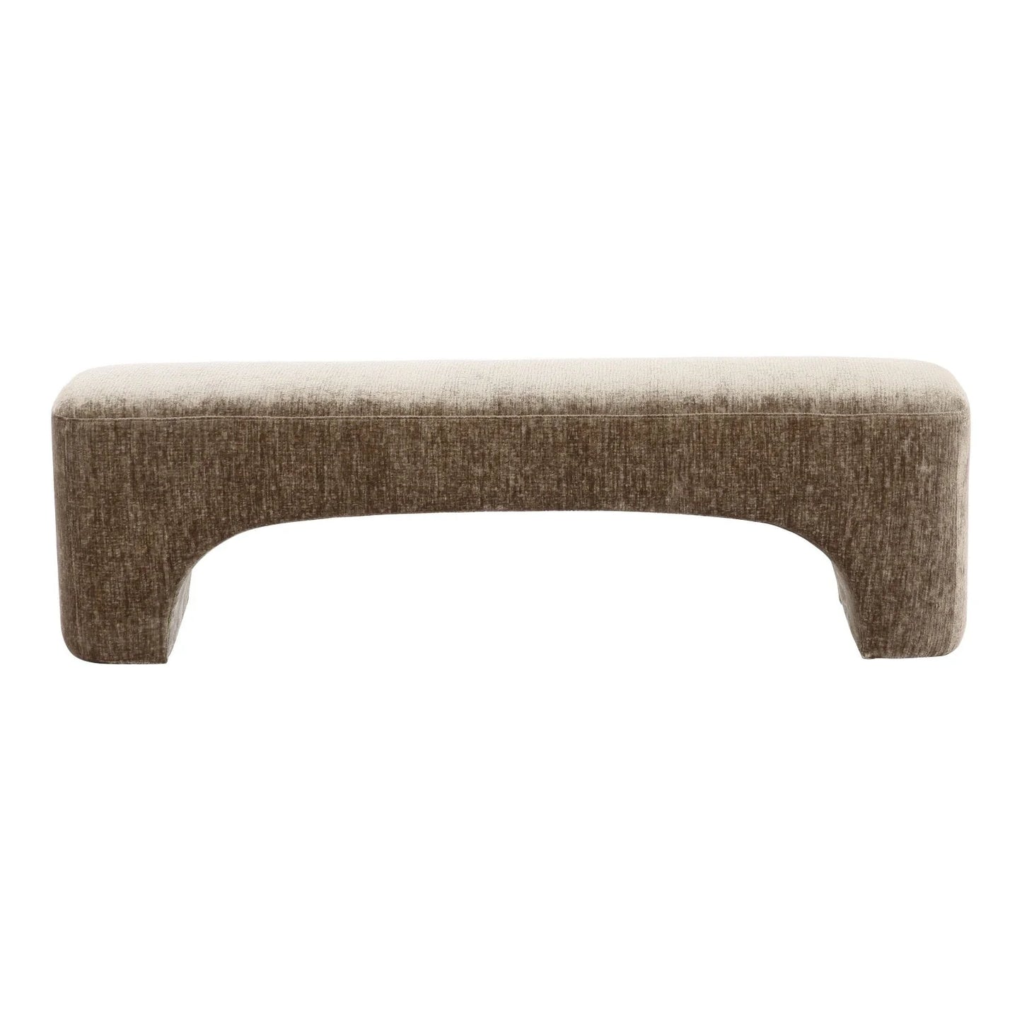 Luxury Modern Tan Fabric Bench European Style for Villa