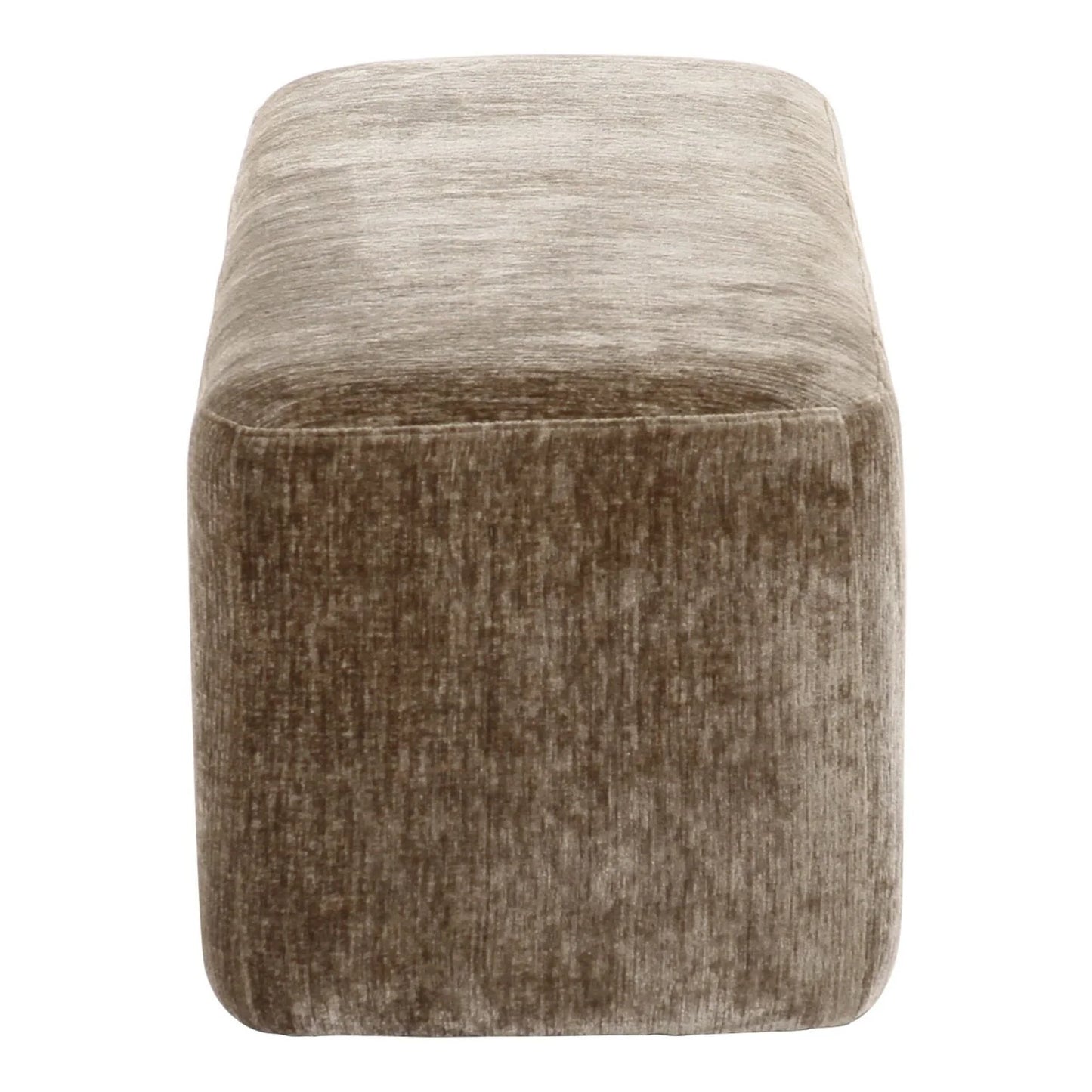 Luxury Modern Tan Fabric Bench European Style for Villa