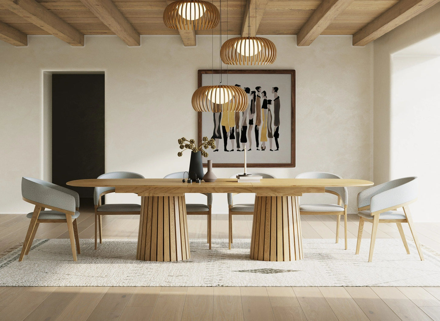 Luxury Modern Tara Dining Set European Style for Villa