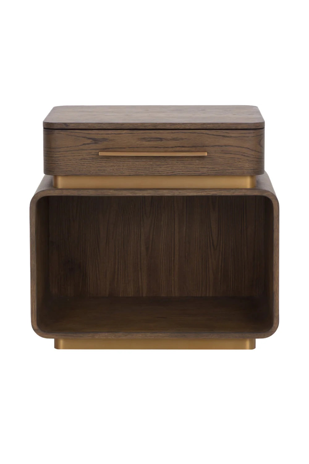 Luxury Modern Taro 1-Drawer Nightstand European Style for Villa