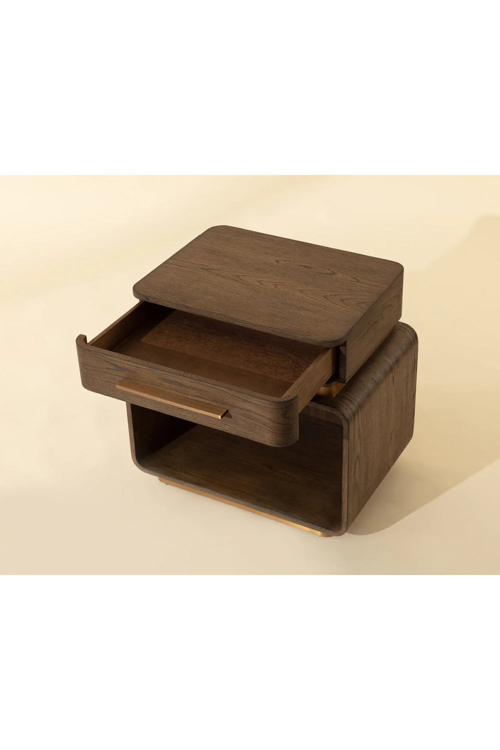 Luxury Modern Taro 1-Drawer Nightstand European Style for Villa