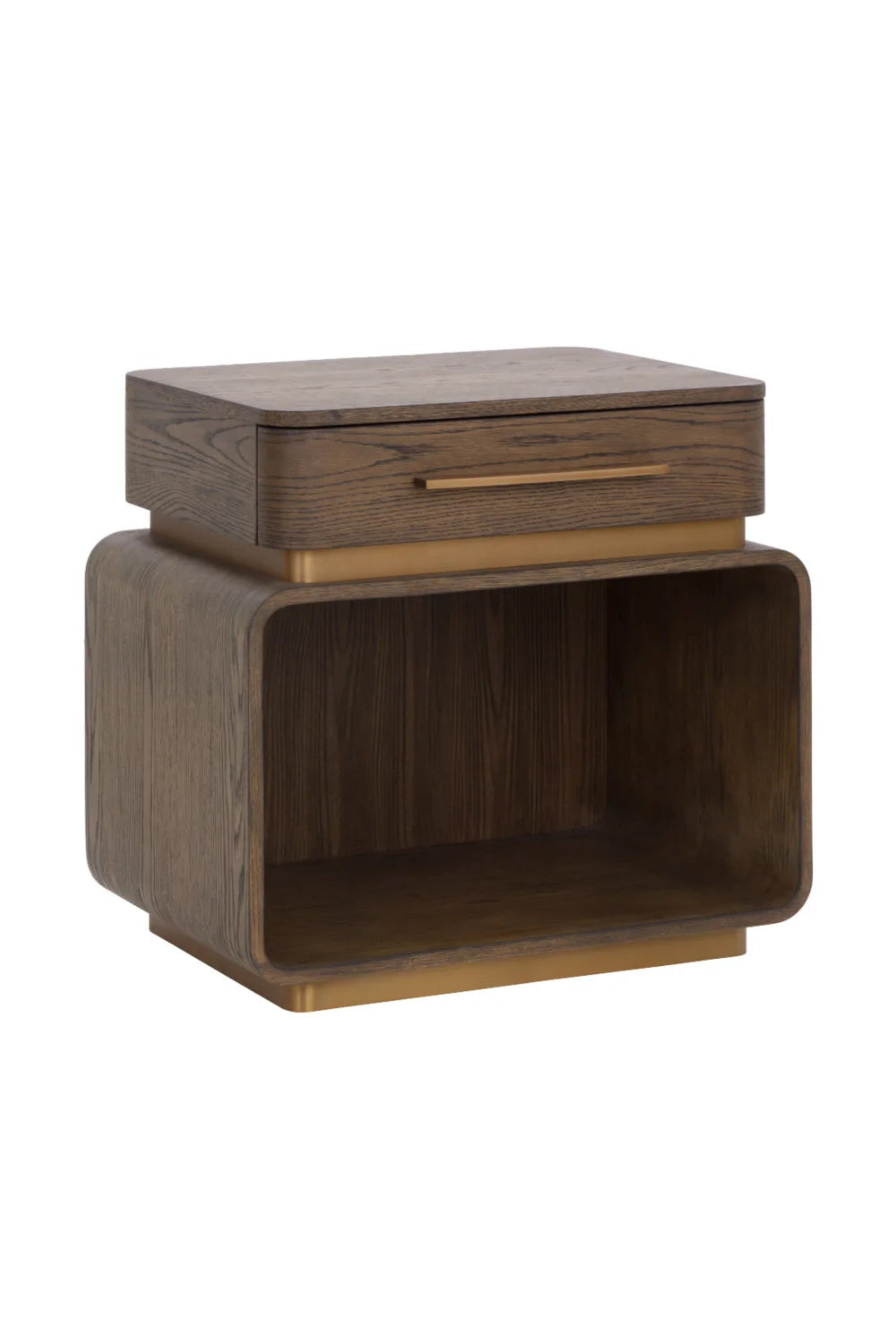 Luxury Modern Taro 1-Drawer Nightstand European Style for Villa