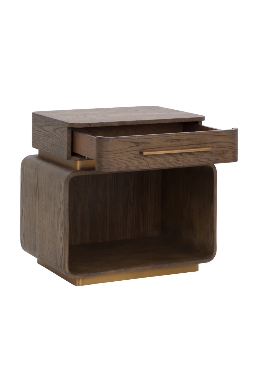 Luxury Modern Taro 1-Drawer Nightstand European Style for Villa