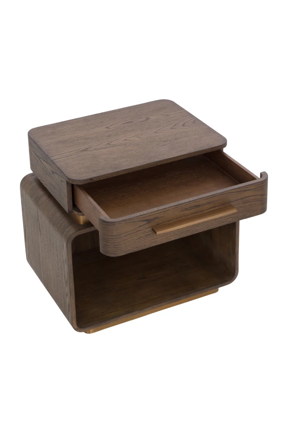 Luxury Modern Taro 1-Drawer Nightstand European Style for Villa
