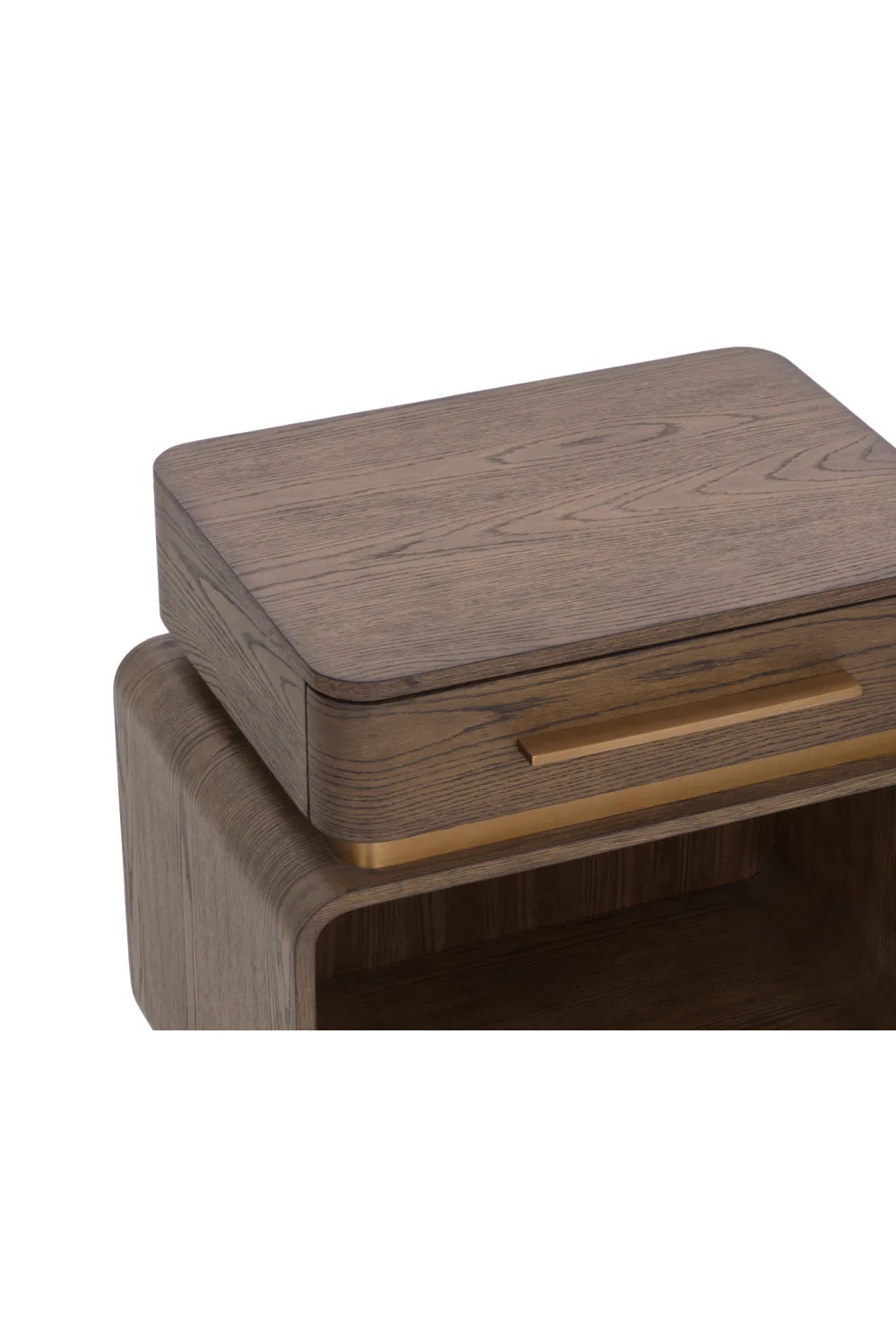 Luxury Modern Taro 1-Drawer Nightstand European Style for Villa