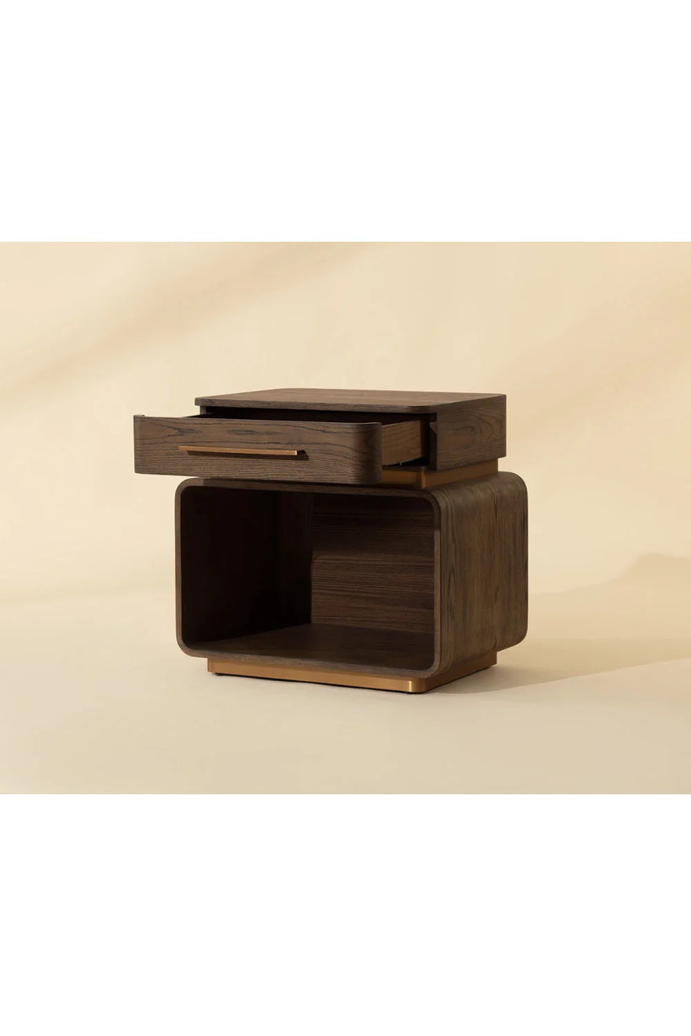 Luxury Modern Taro 1-Drawer Nightstand European Style for Villa