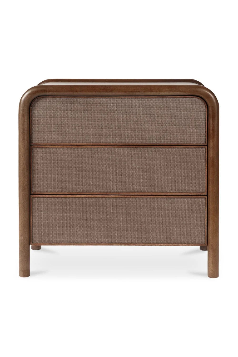 Luxury Modern Tatami Mat 3-Drawer Nightstand European Style for Villa