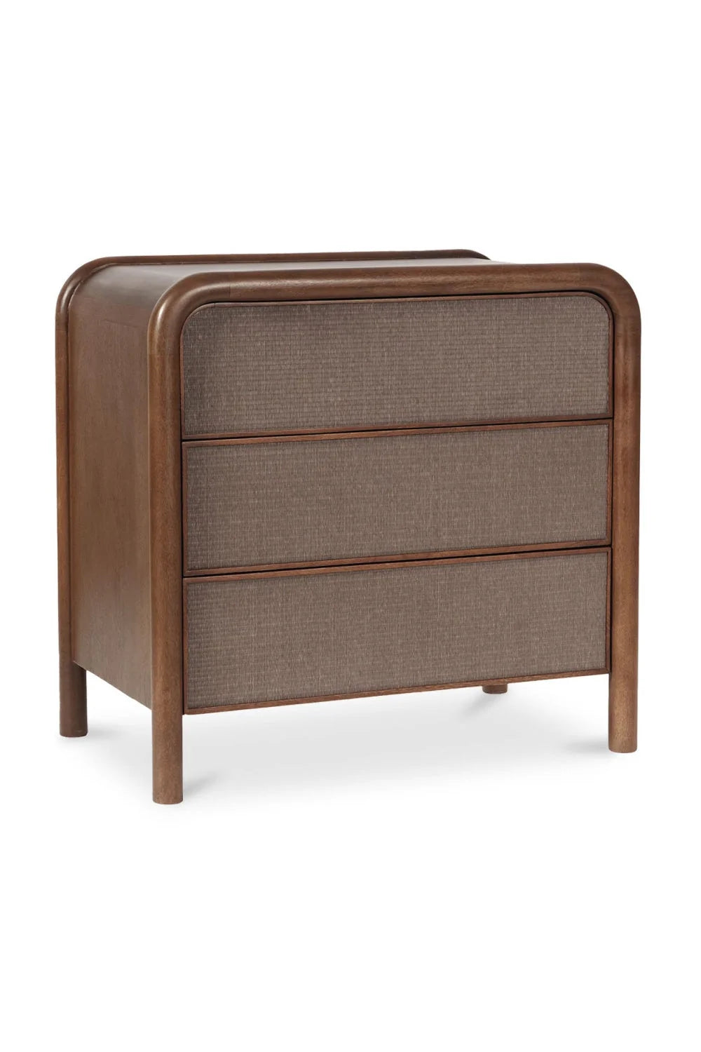 Luxury Modern Tatami Mat 3-Drawer Nightstand European Style for Villa