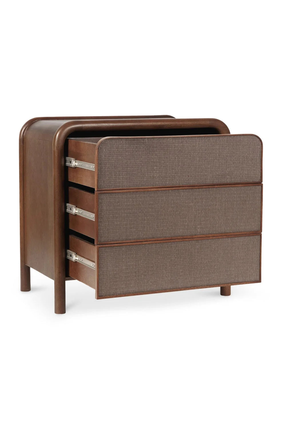 Luxury Modern Tatami Mat 3-Drawer Nightstand European Style for Villa