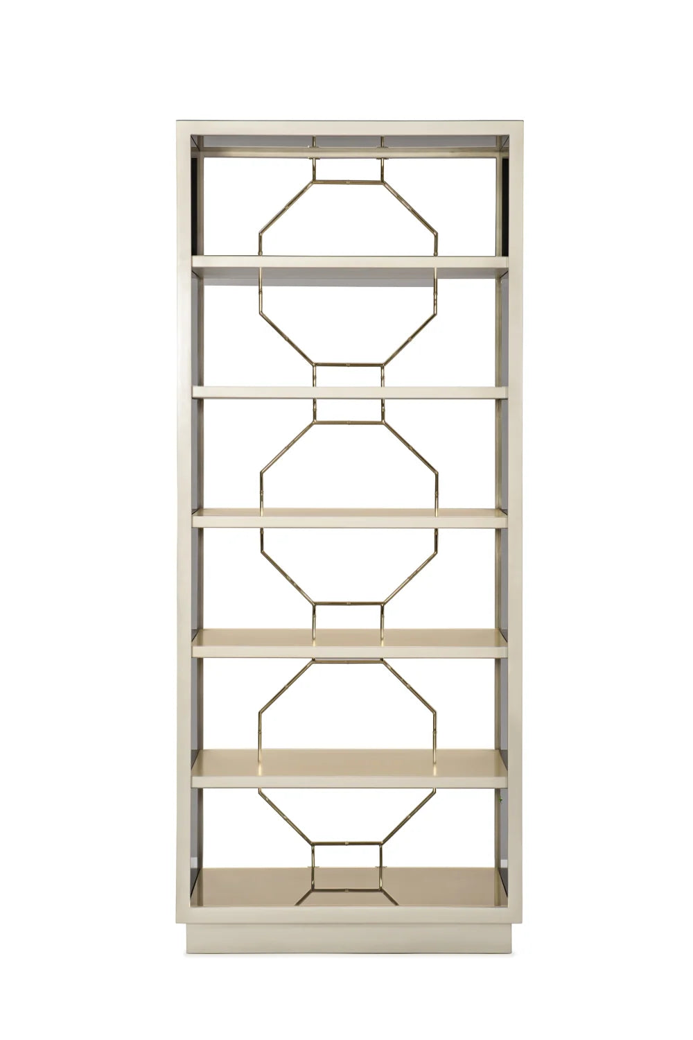 Luxury Modern Taupe Metallic Shelf European Style for Villa