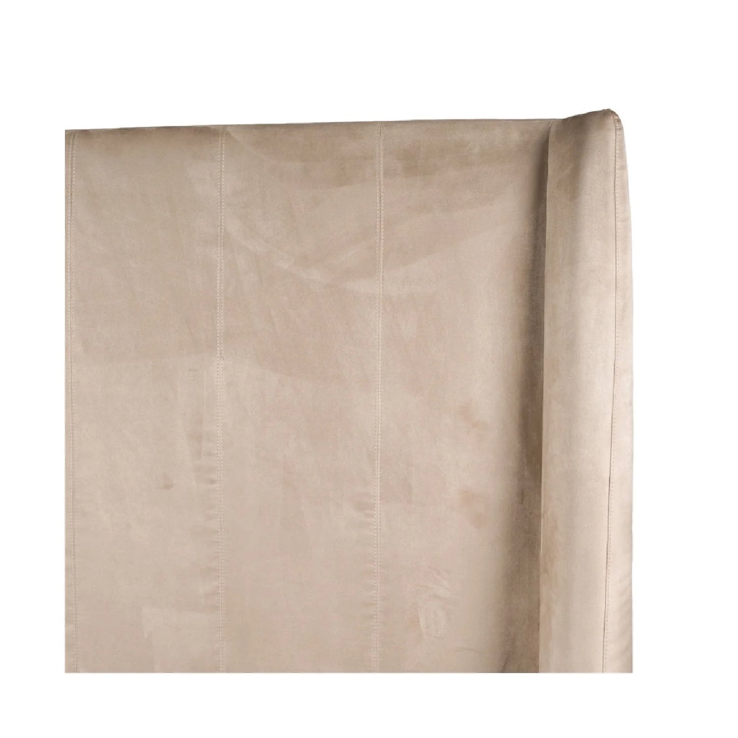 Luxury Modern Taupe Microfiber Bed European Style for Villa