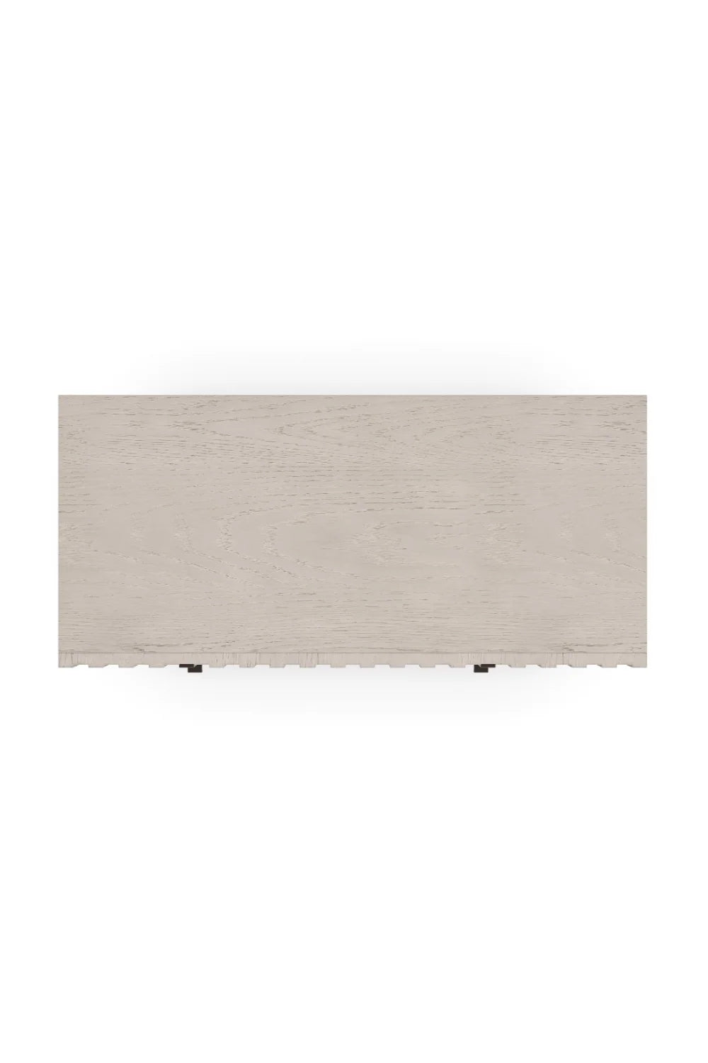 Luxury Modern Taupe Slatted Oak 4-Drawer Chest European Style for Villa