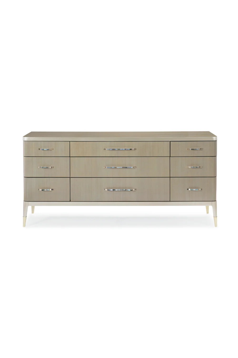 Luxury Modern Taupe Wooden Dresser European Style for Villa