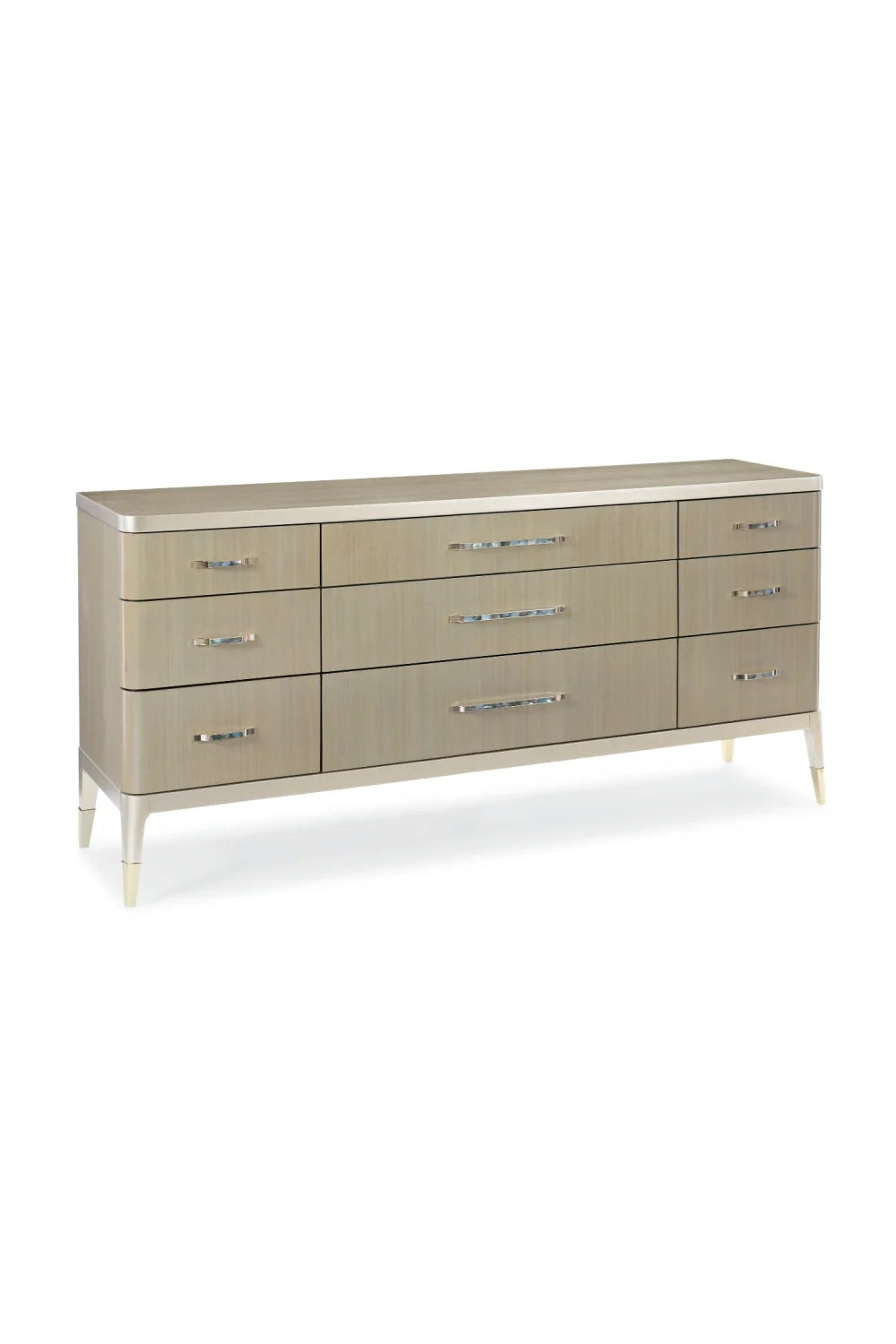 Luxury Modern Taupe Wooden Dresser European Style for Villa