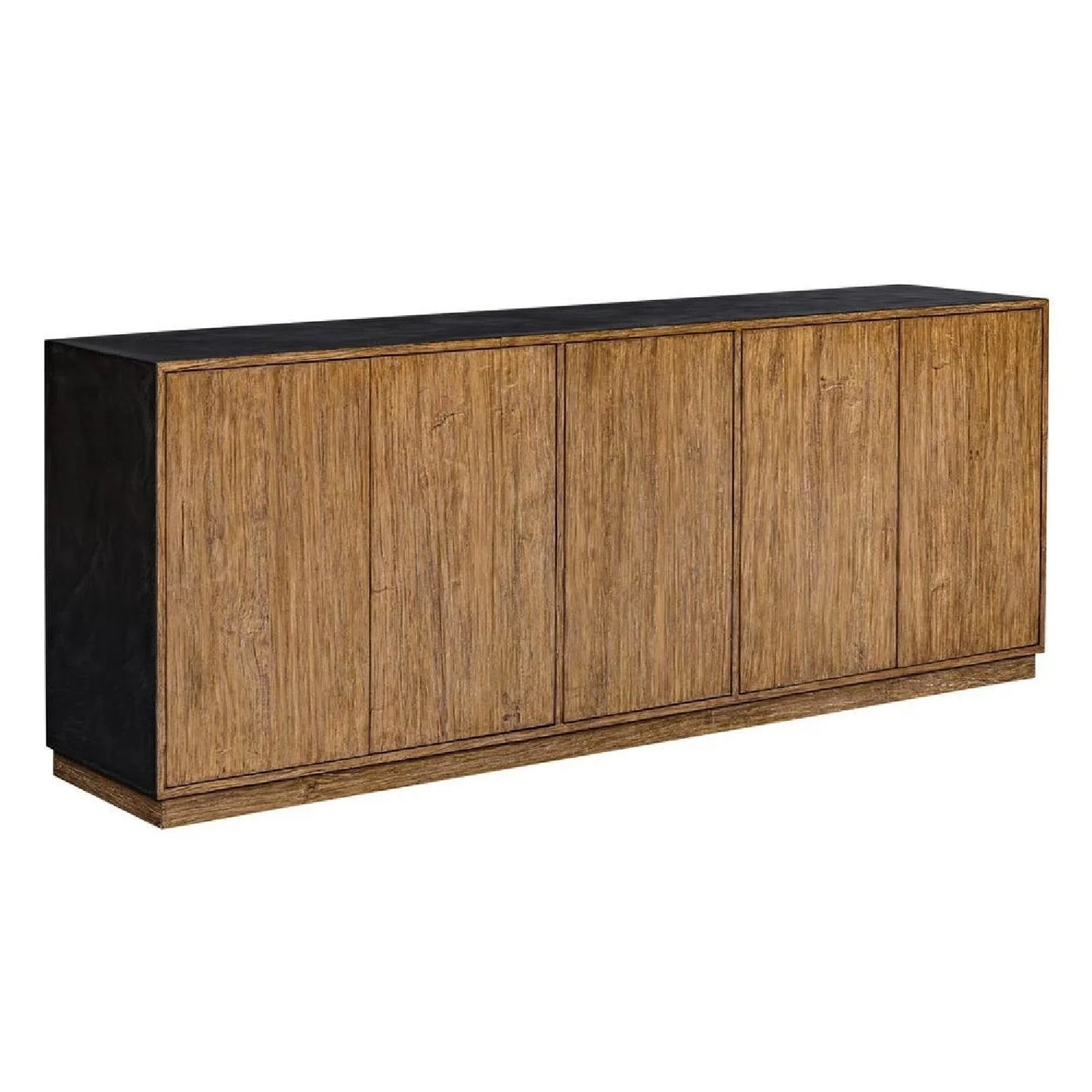 Luxury Modern Teak Wood 5-Door Cabinet European Style for Villa