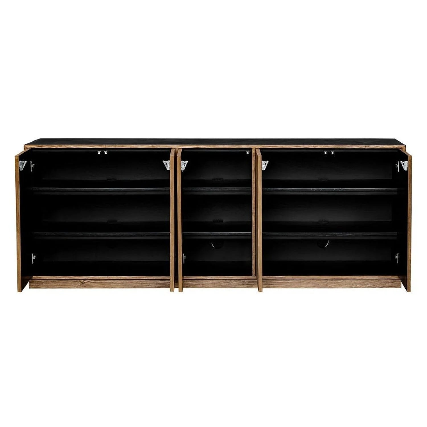 Luxury Modern Teak Wood 5-Door Cabinet European Style for Villa