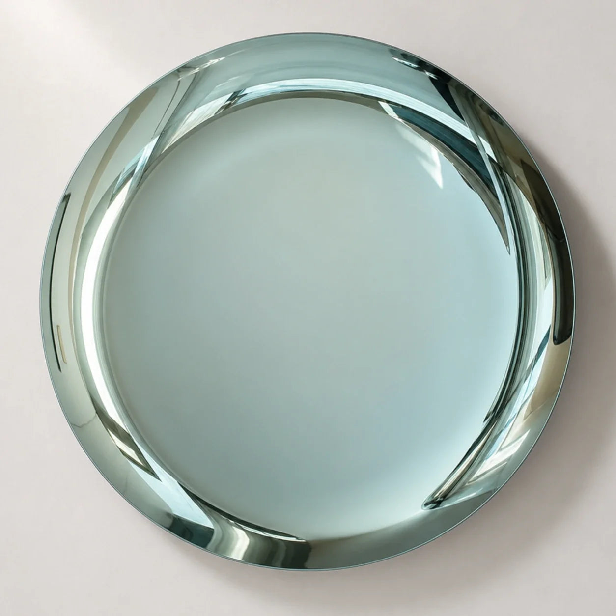 Luxury Modern Teal Concave Mirror European Style for Villa