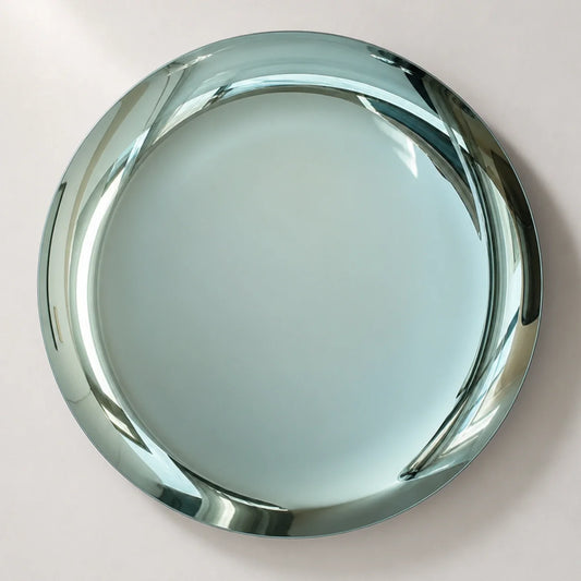 Luxury Modern Teal Concave Mirror European Style for Villa