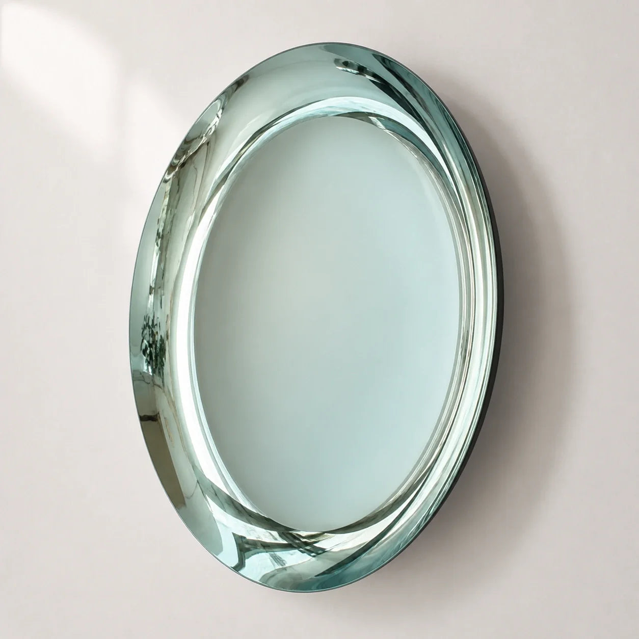 Luxury Modern Teal Concave Mirror European Style for Villa
