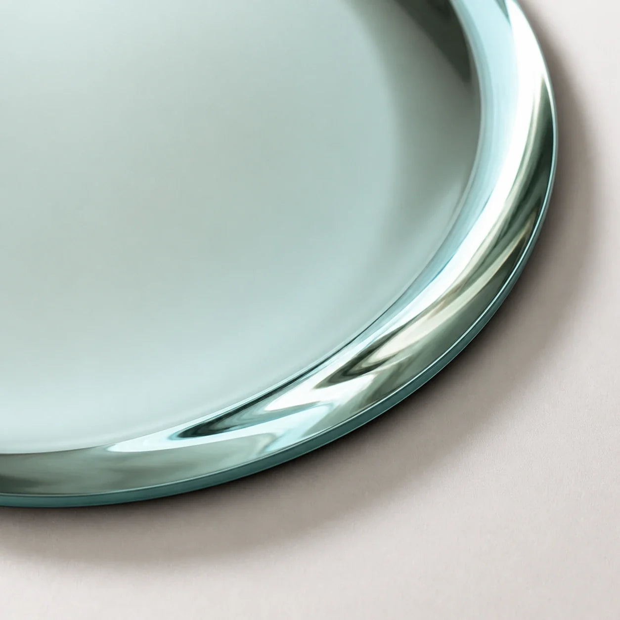 Luxury Modern Teal Concave Mirror European Style for Villa