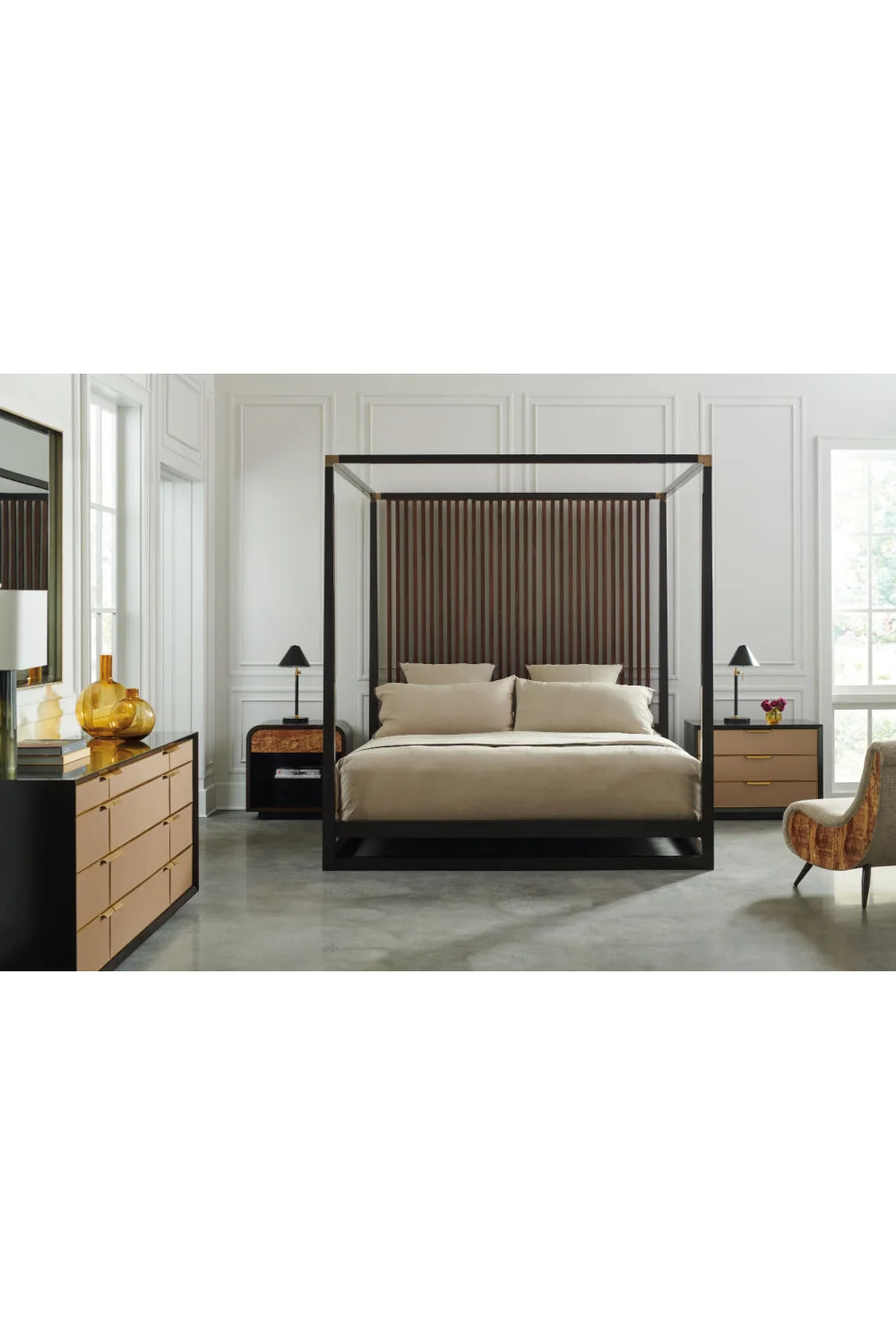 Luxury Modern Textured Dresser European Style for Villa