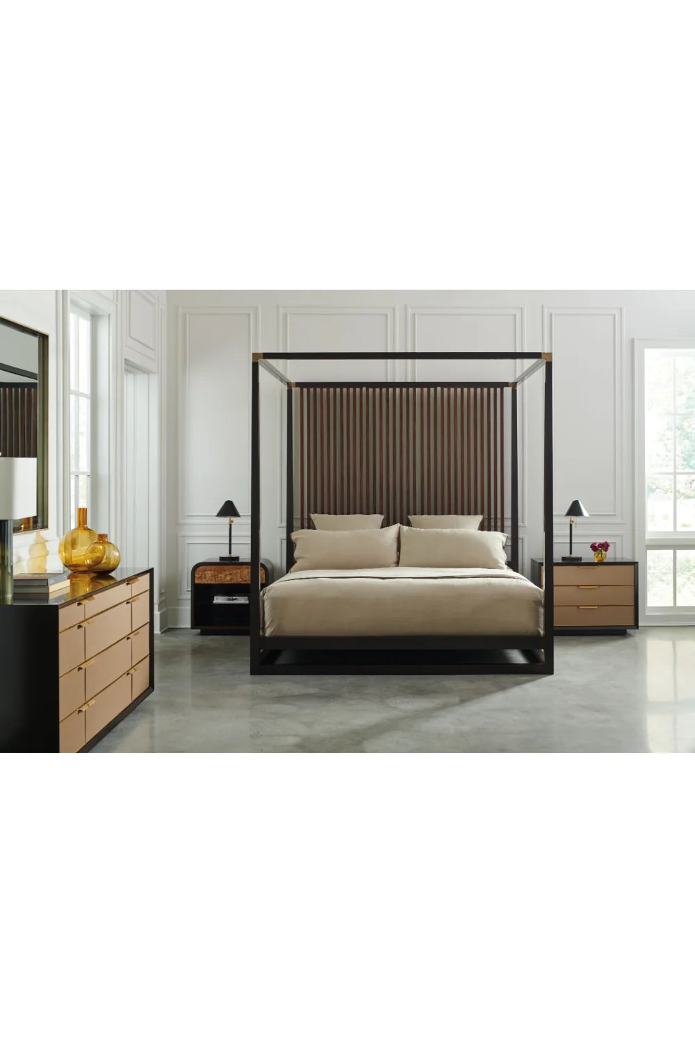 Luxury Modern Textured Dresser European Style for Villa