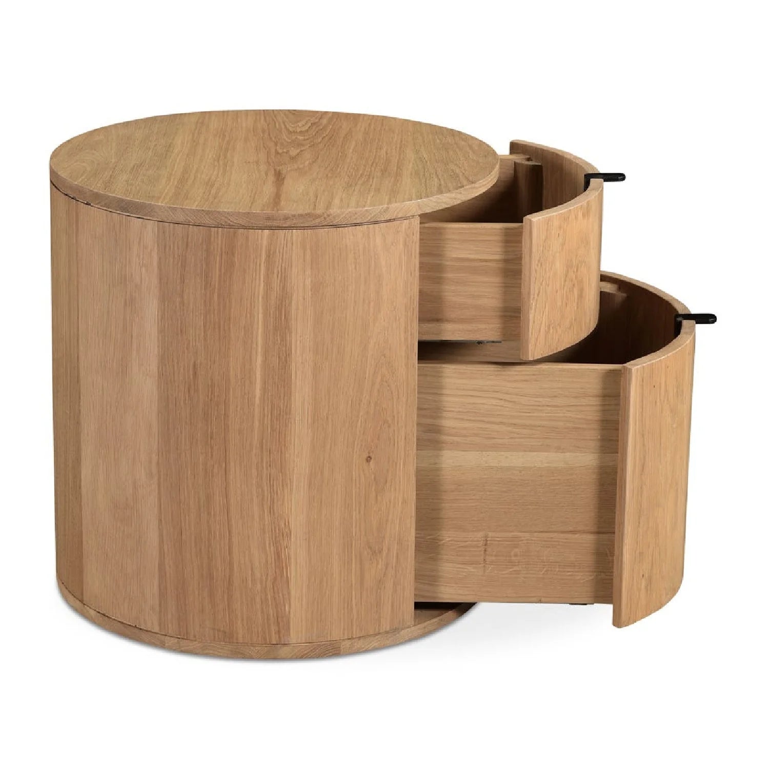 Luxury Modern Theo 2-Drawer Nightstand European Style for Villa