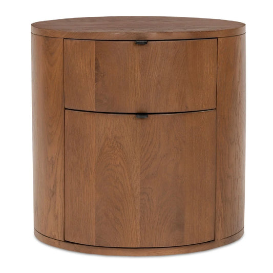 Luxury Modern Theo Round Nightstand European Style for Villa
