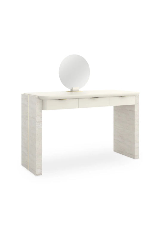 Luxury Modern Travertine 3 Drawer Vanity European Style for Villa