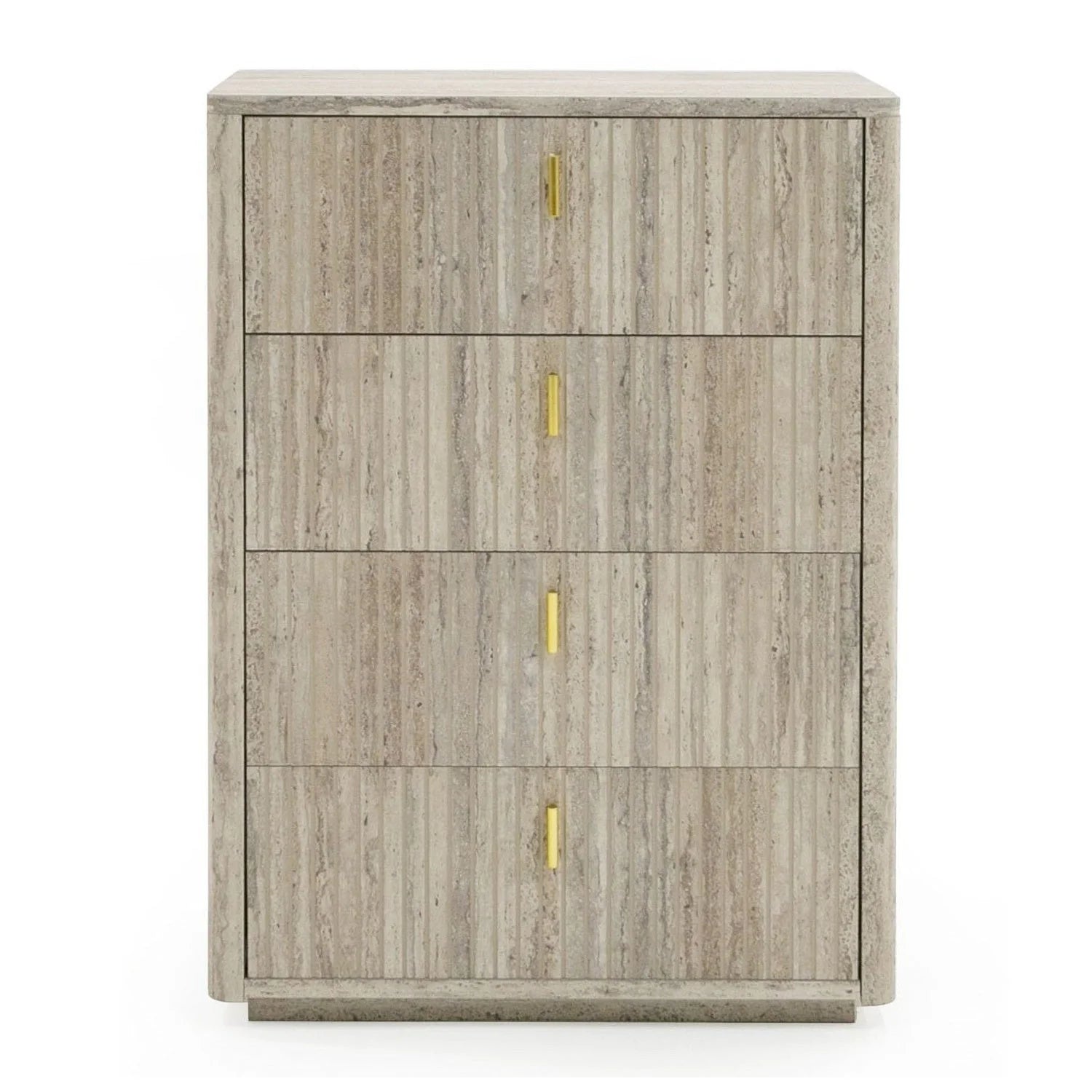 Luxury Modern Travertine 4-Drawer Desk European Style for Villa