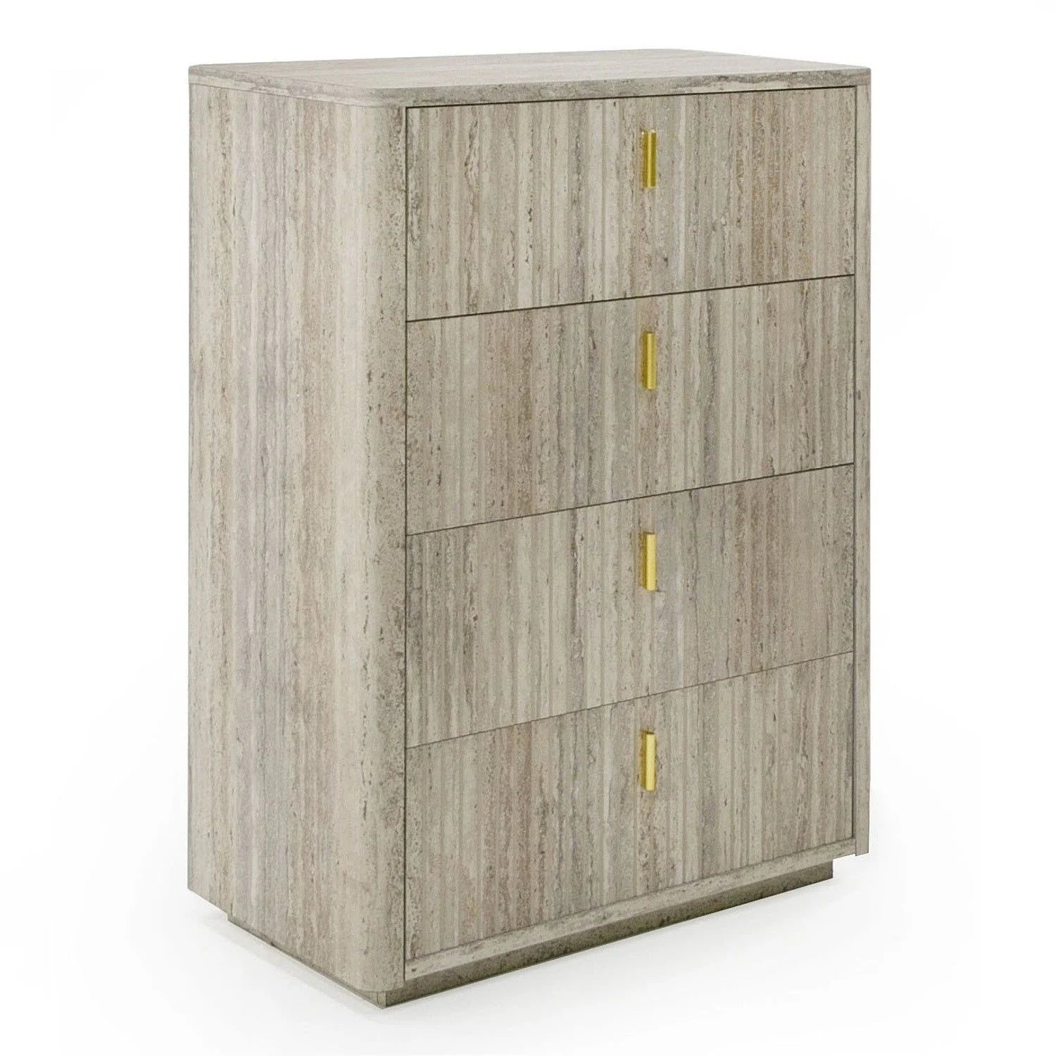 Luxury Modern Travertine 4-Drawer Desk European Style for Villa