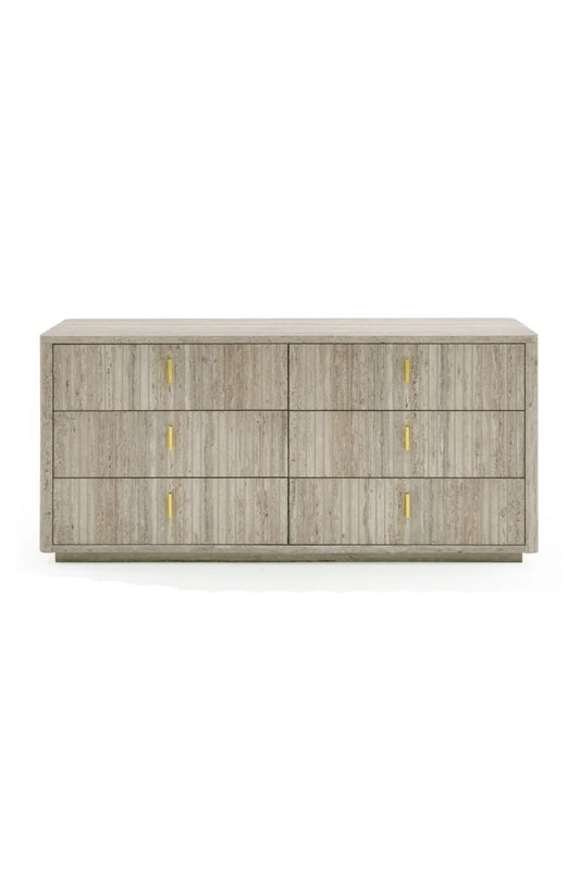 Luxury Modern Travertine Dresser European Style for Villa