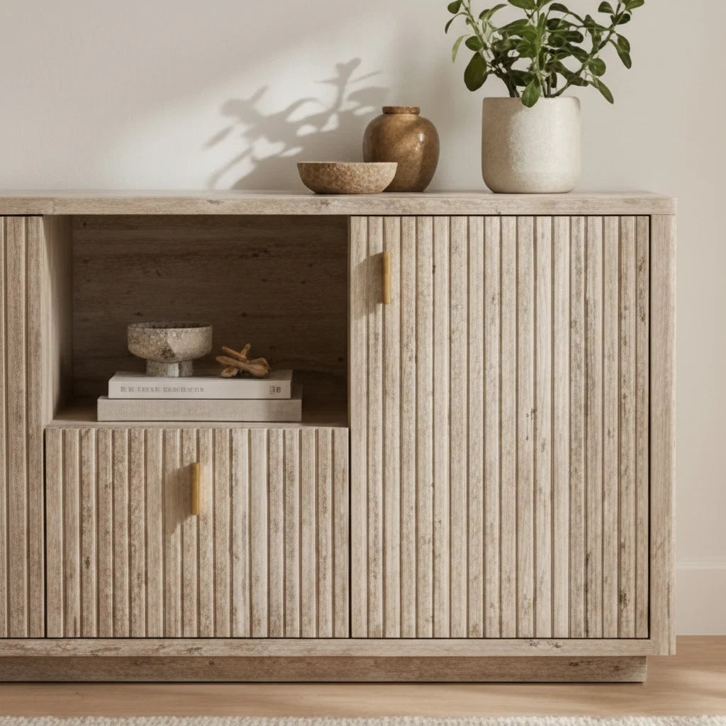 Luxury Modern Travertine Style File Cabinet European Style for Villa