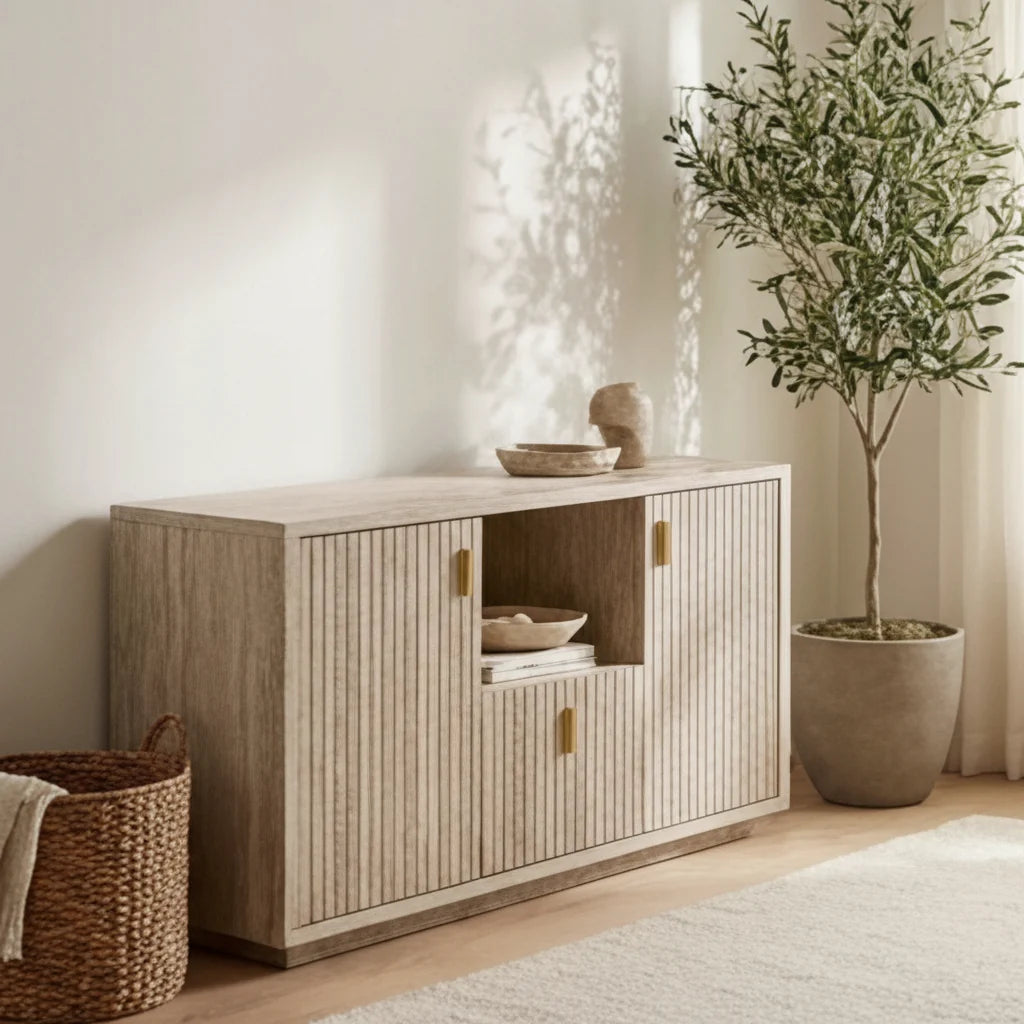 Luxury Modern Travertine Style File Cabinet European Style for Villa