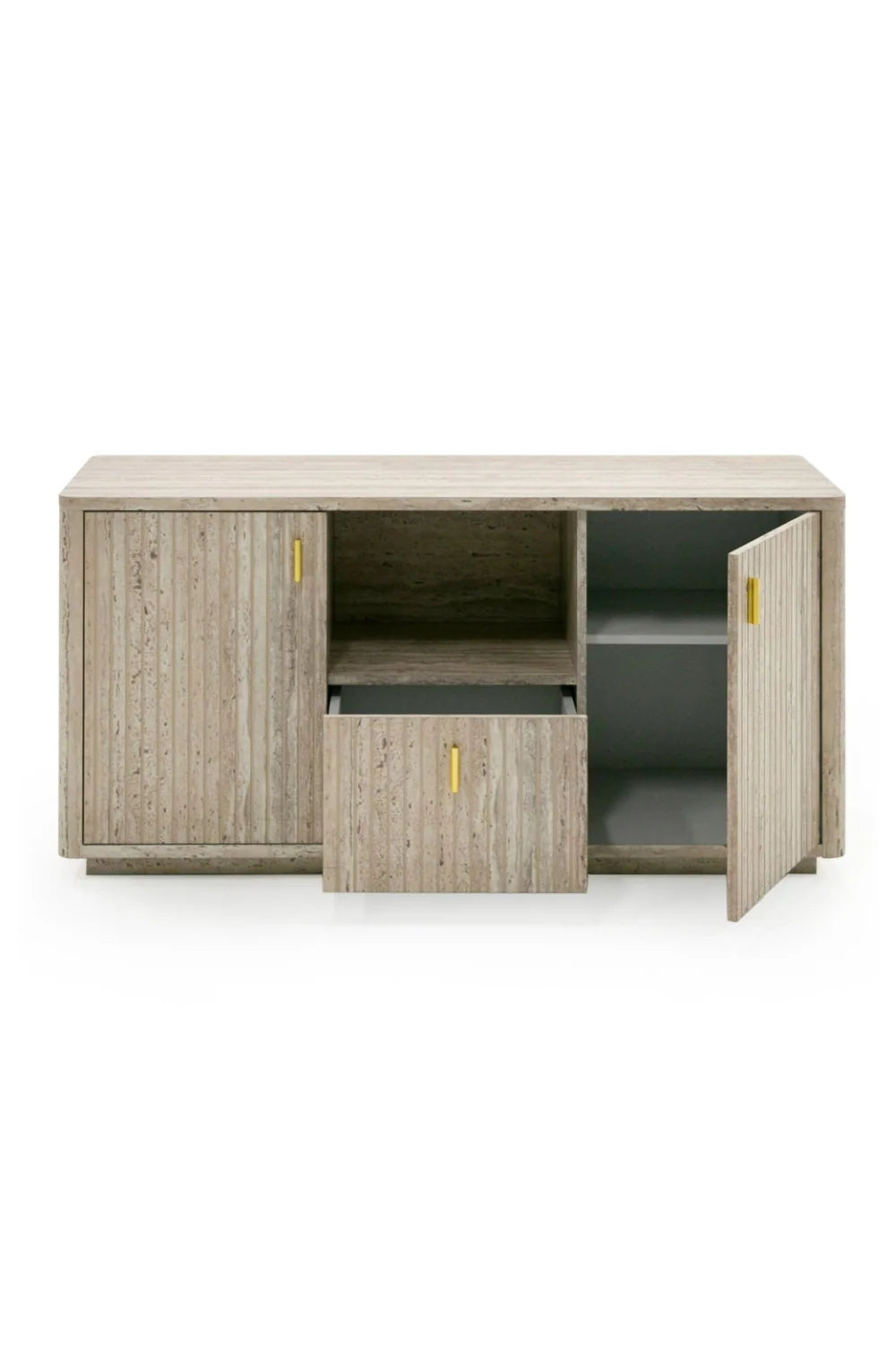 Luxury Modern Travertine Style File Cabinet European Style for Villa