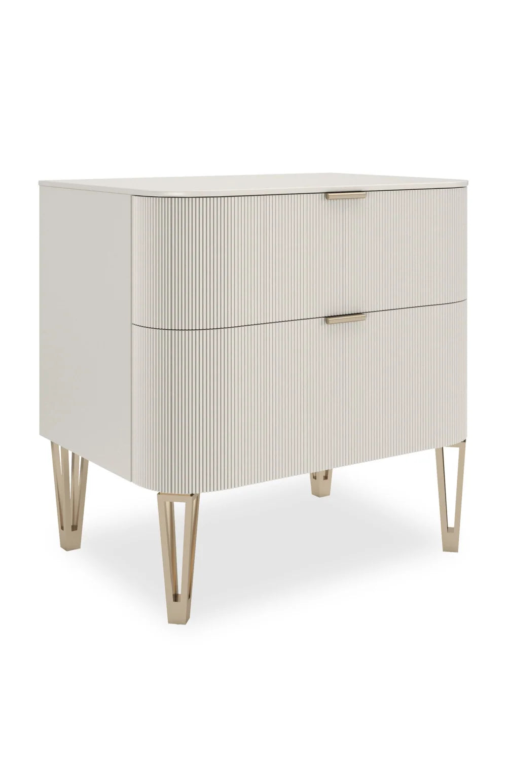 Luxury Modern True Love 2-Drawer Nightstand European Style for Villa