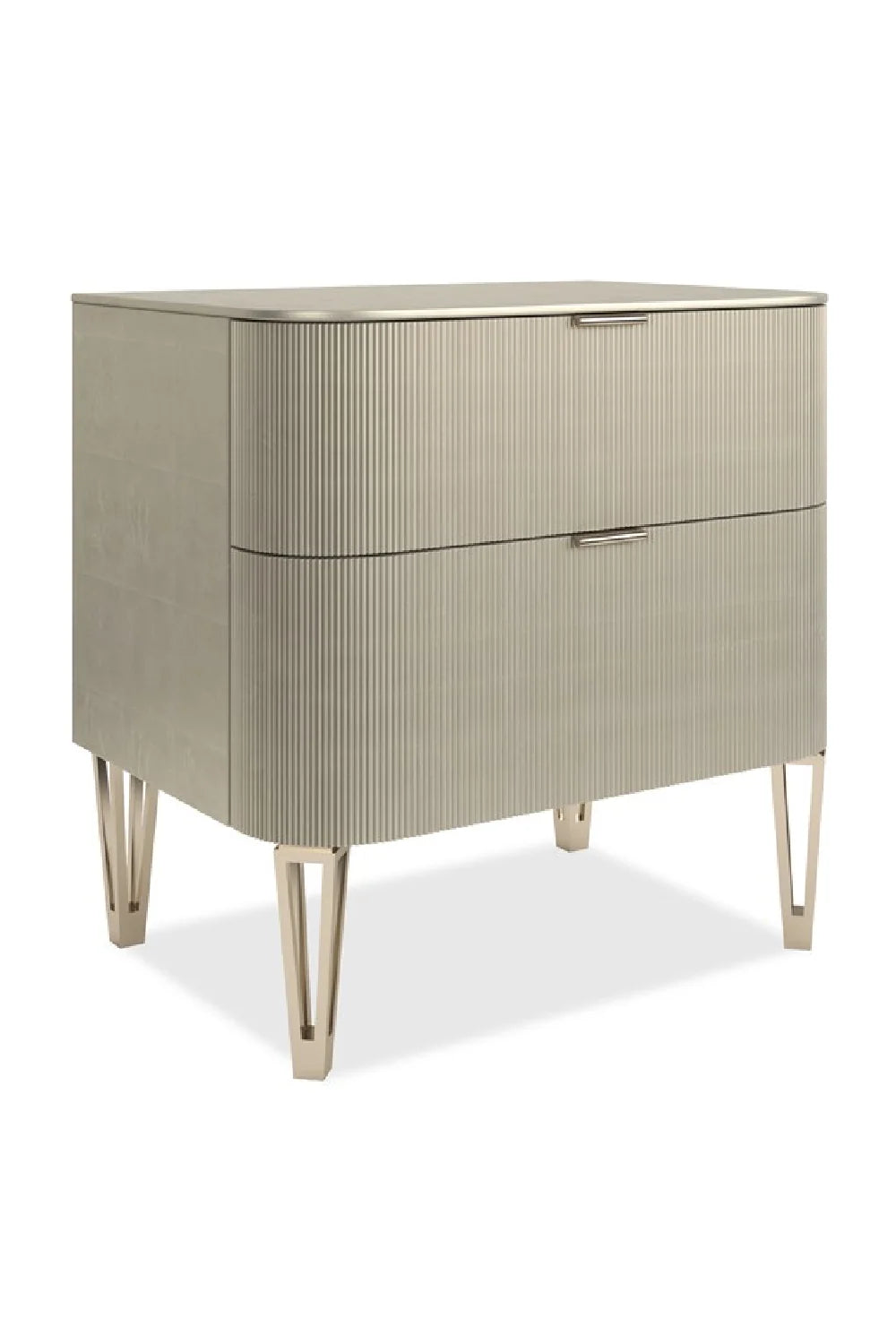 Luxury Modern True Love 2-Drawer Nightstand European Style for Villa