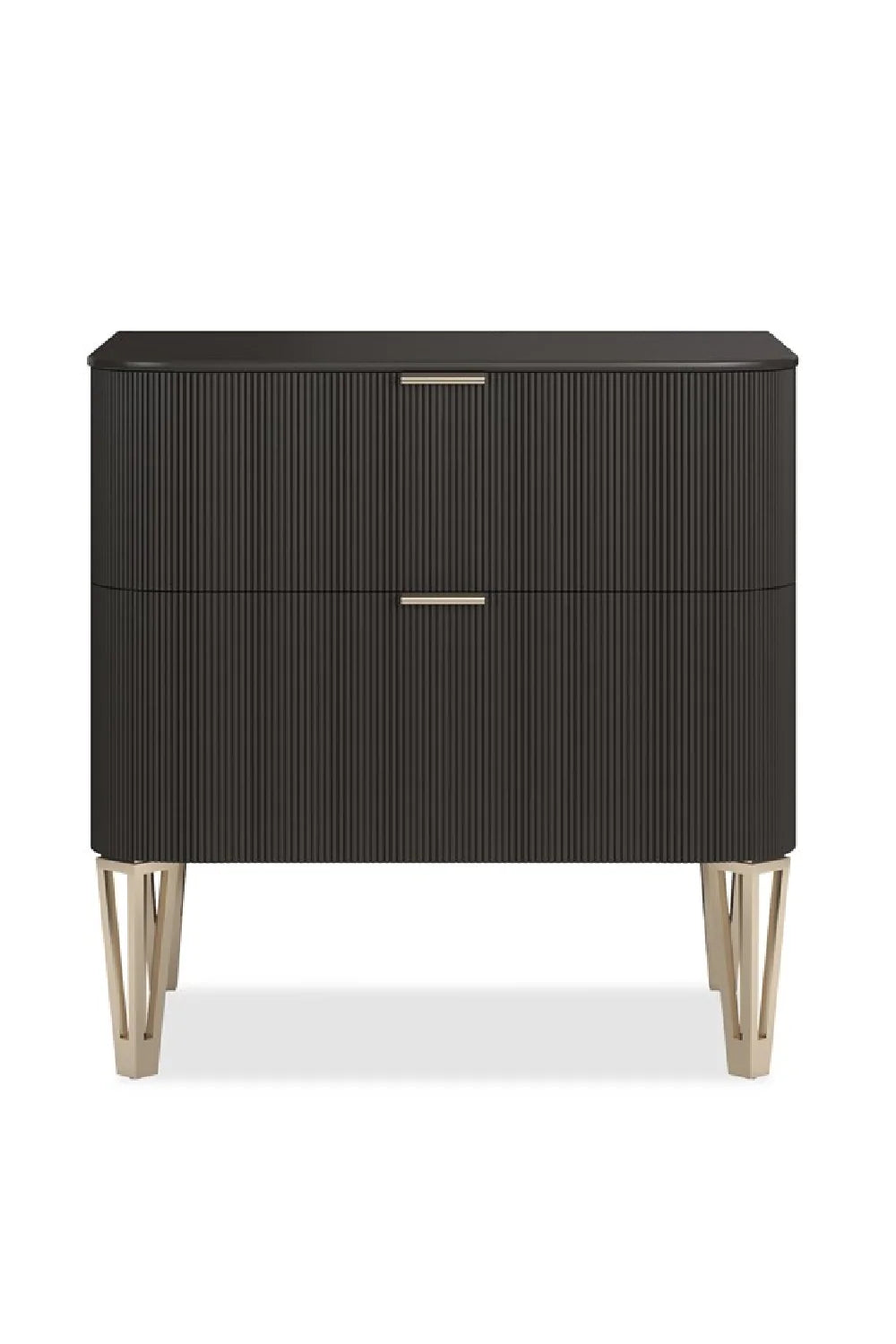 Luxury Modern True Love 2-Drawer Nightstand European Style for Villa