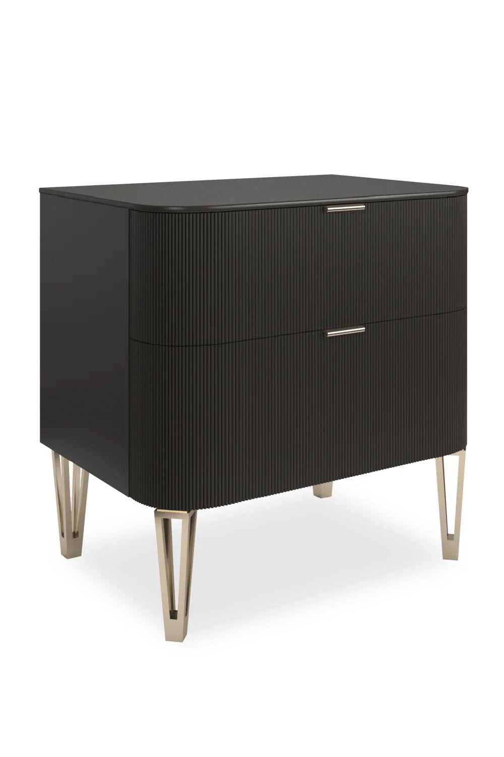 Luxury Modern True Love 2-Drawer Nightstand European Style for Villa