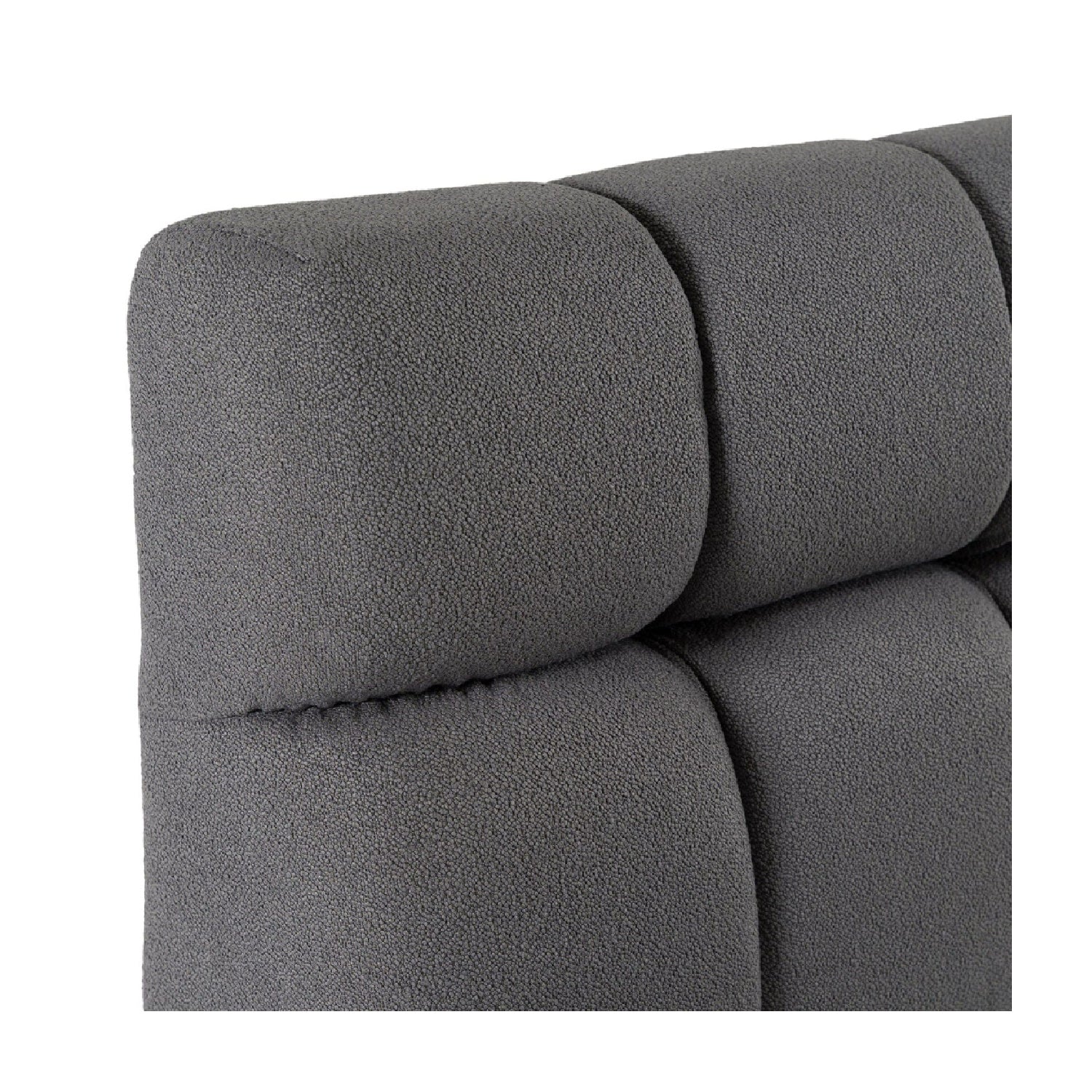 Luxury Modern Tufted Fabric Queen Bed European Style for Villa