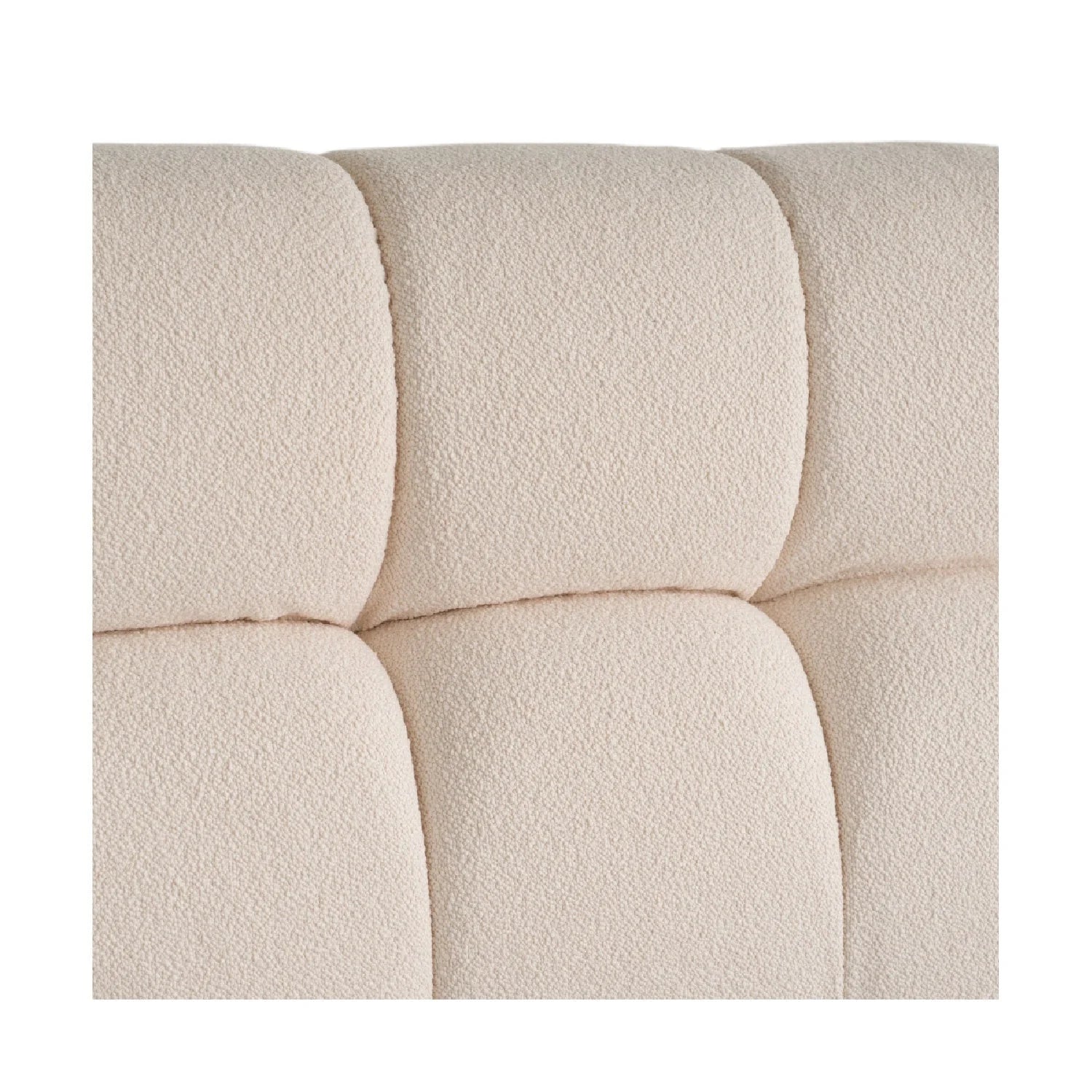 Luxury Modern Tufted Fabric Queen Bed European Style for Villa