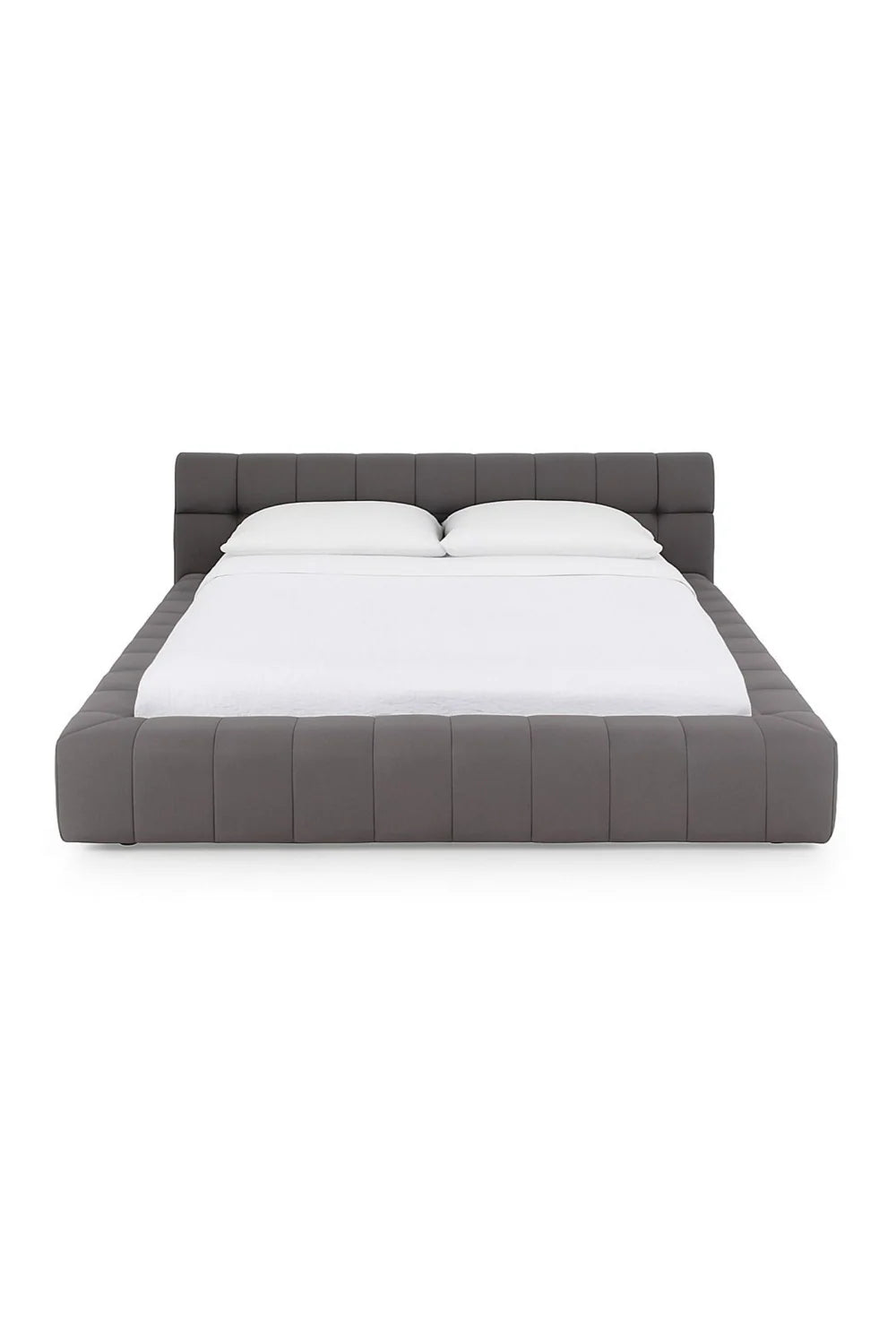 Luxury Modern Tufted Fabric Queen Bed European Style for Villa