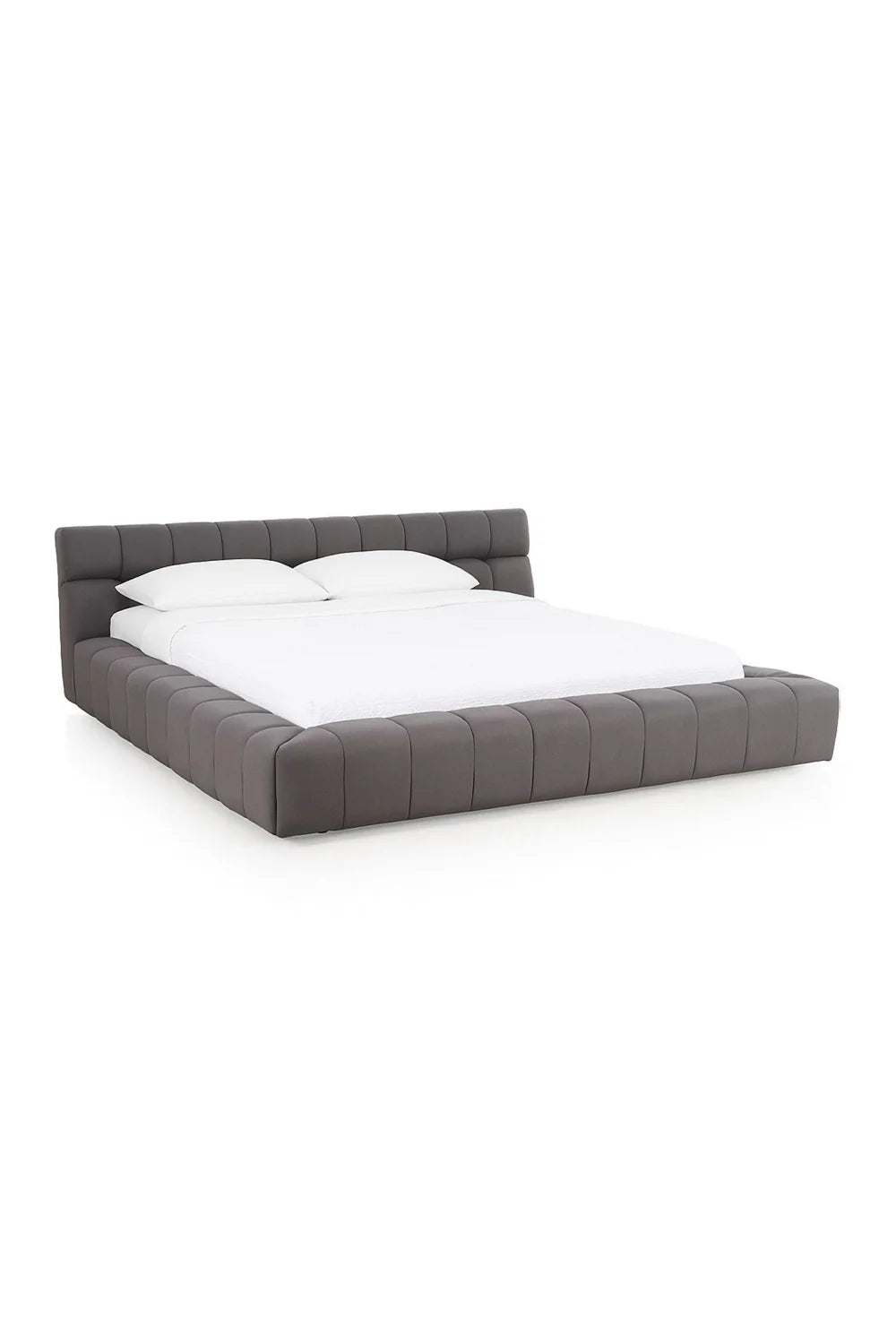 Luxury Modern Tufted Fabric Queen Bed European Style for Villa