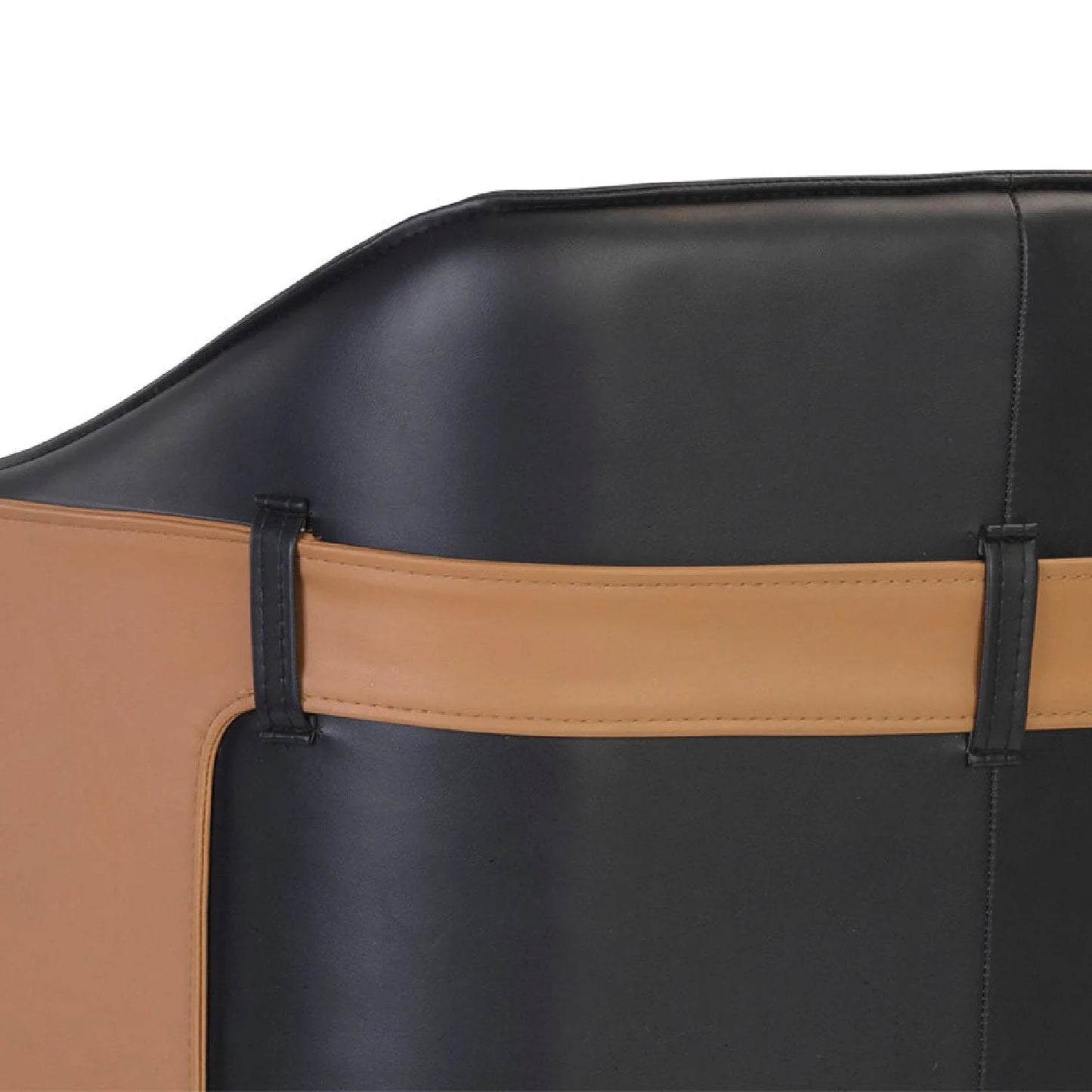 Luxury Modern Two-Tone Leather Counter Stool European Style for Villa