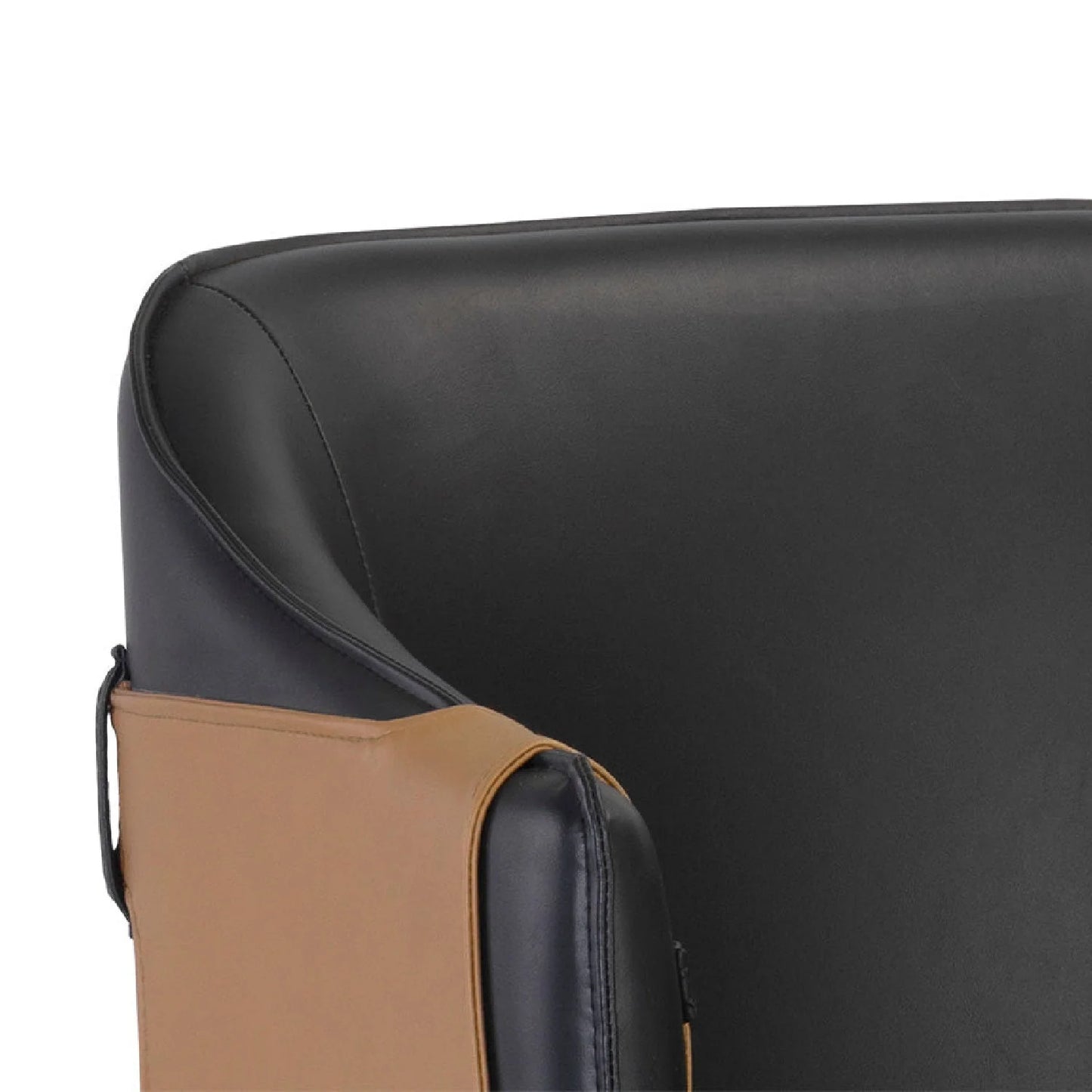 Luxury Modern Two-Tone Leather Counter Stool European Style for Villa
