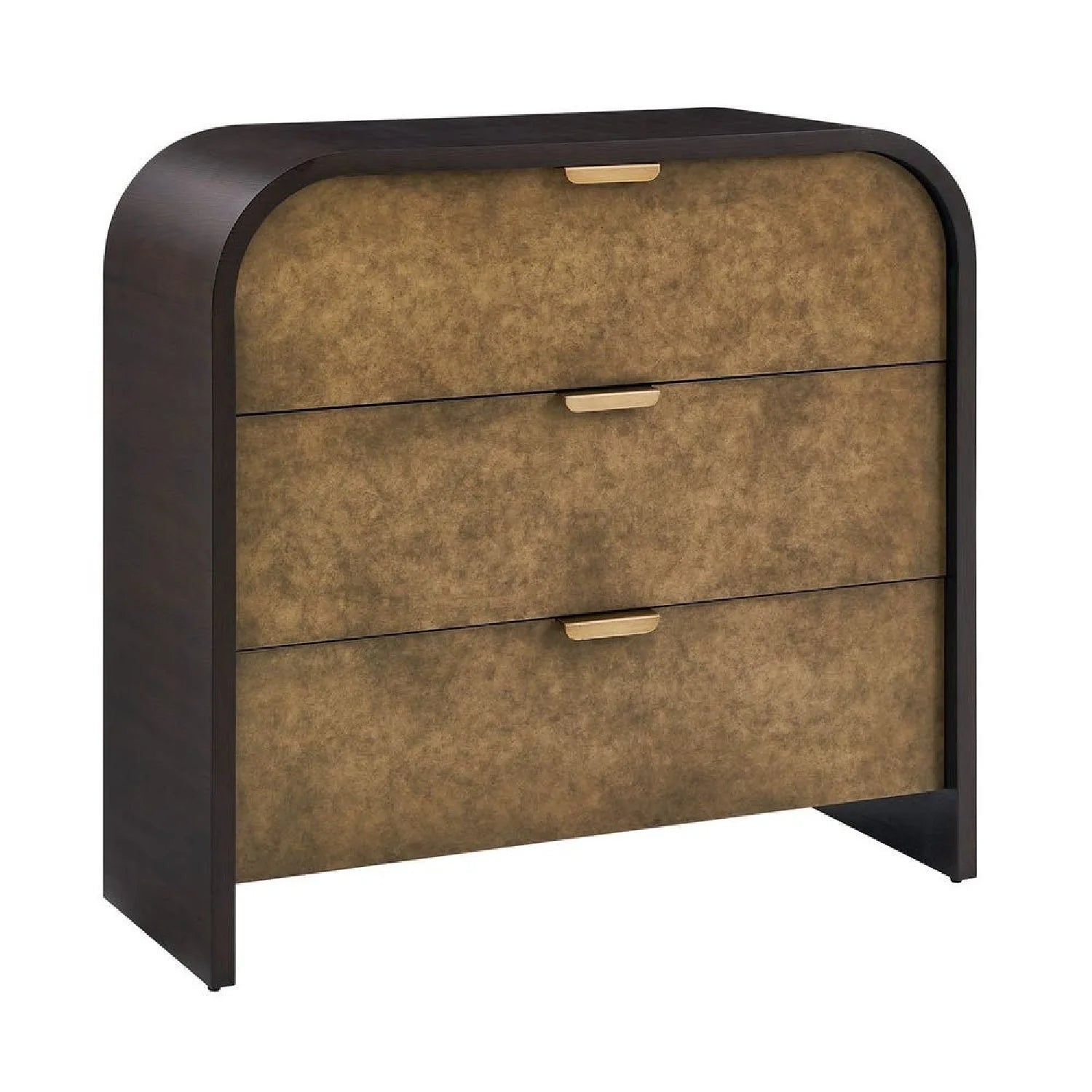 Luxury Modern Two-Toned Oak 3-Drawer Chest European Style for Villa