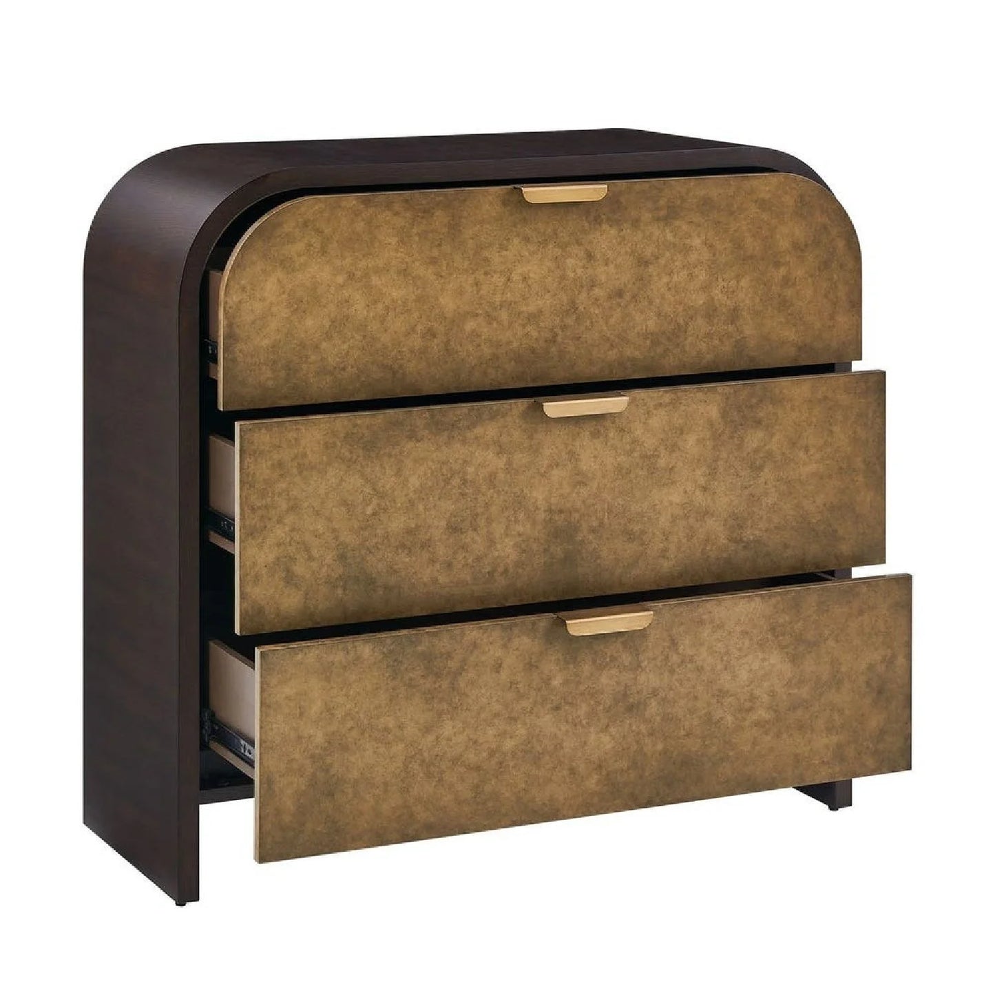 Luxury Modern Two-Toned Oak 3-Drawer Chest European Style for Villa