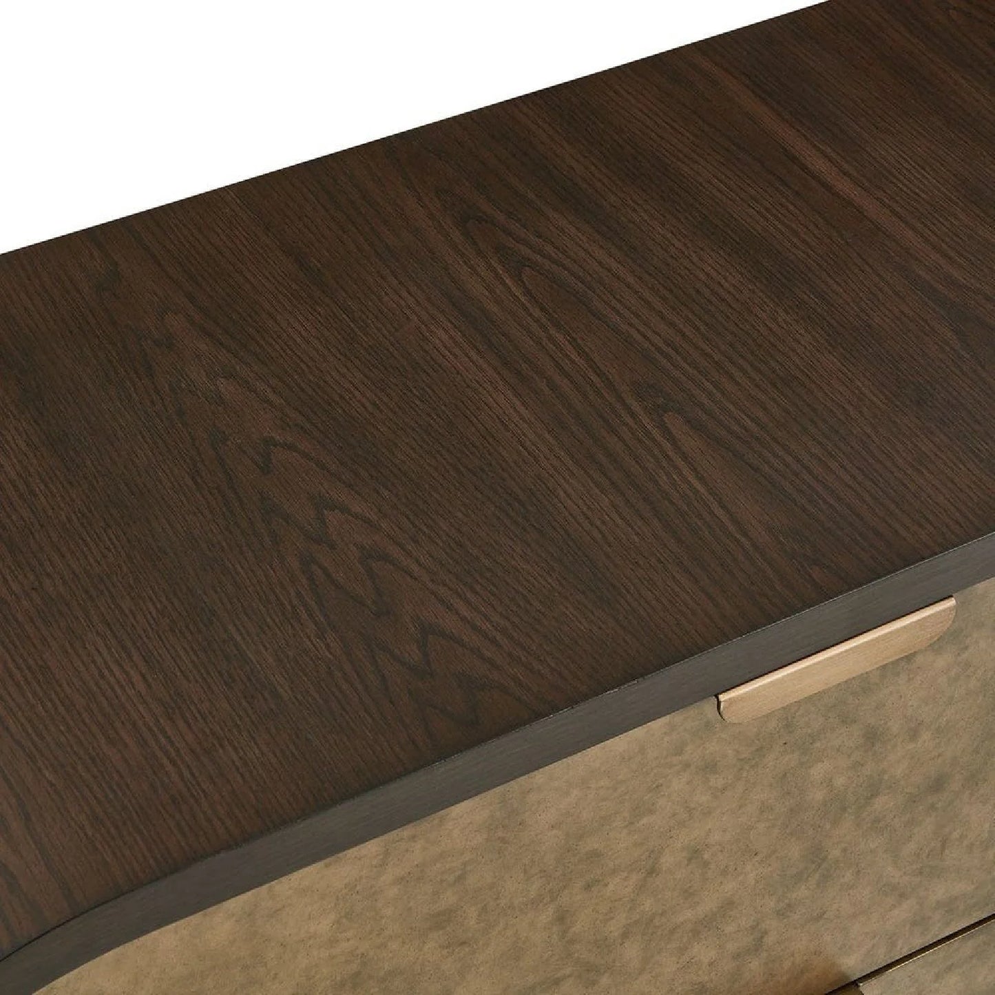 Luxury Modern Two-Toned Oak 3-Drawer Chest European Style for Villa