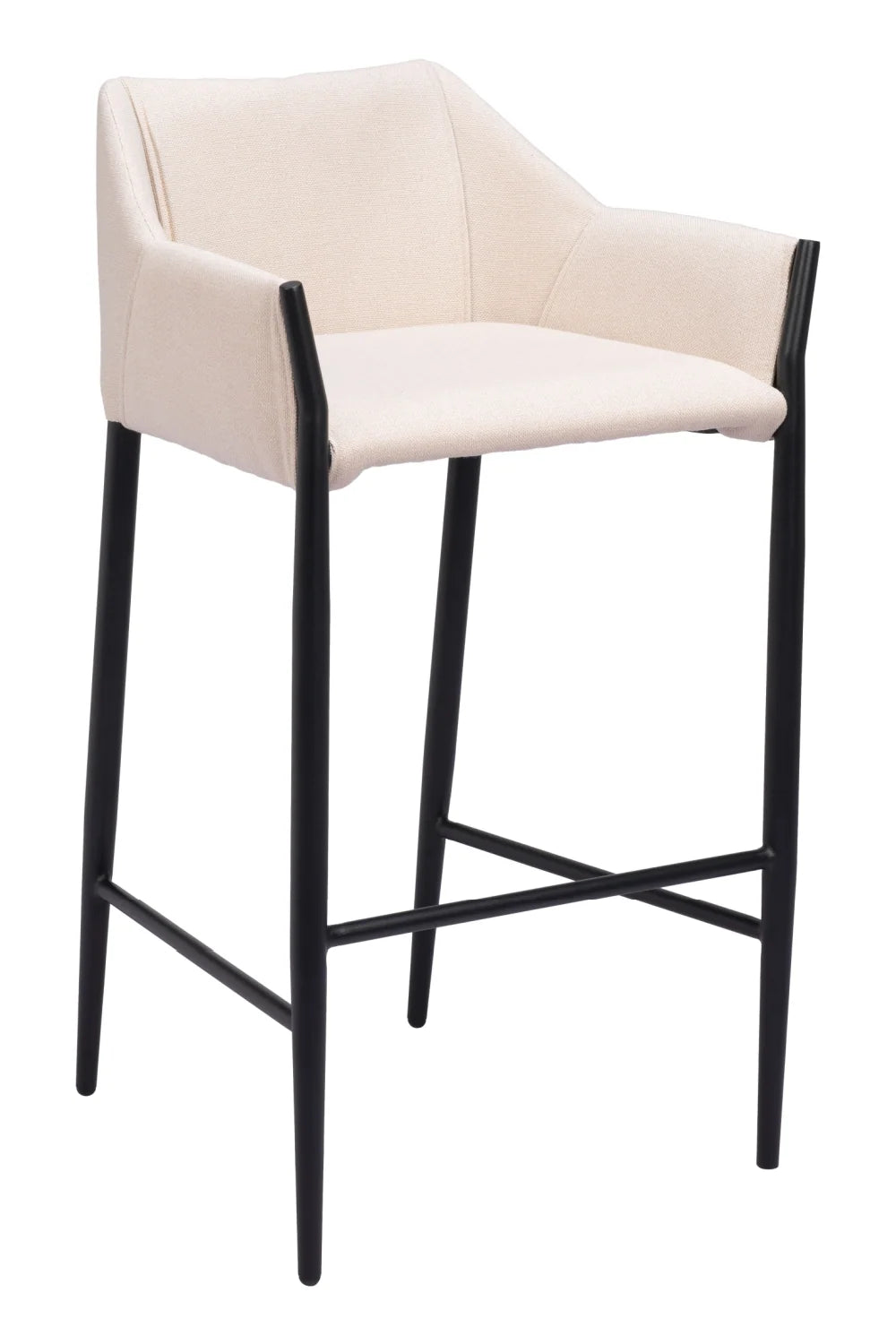 Luxury Modern Upholstered Bar Stool European Style for Villa